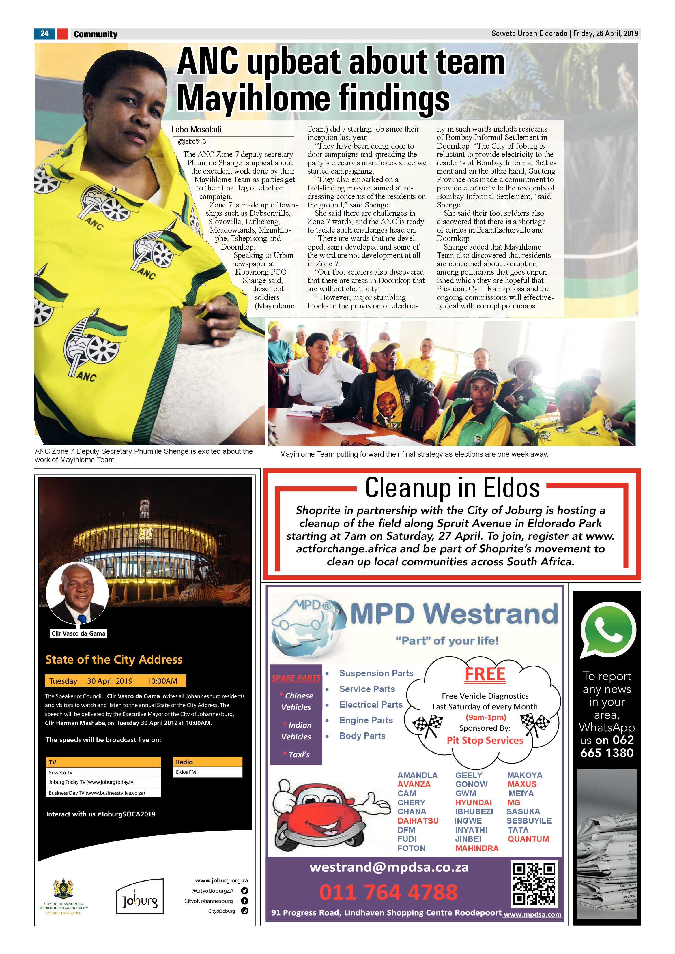 Eldorado Park News – April 26, 2019 page 24
