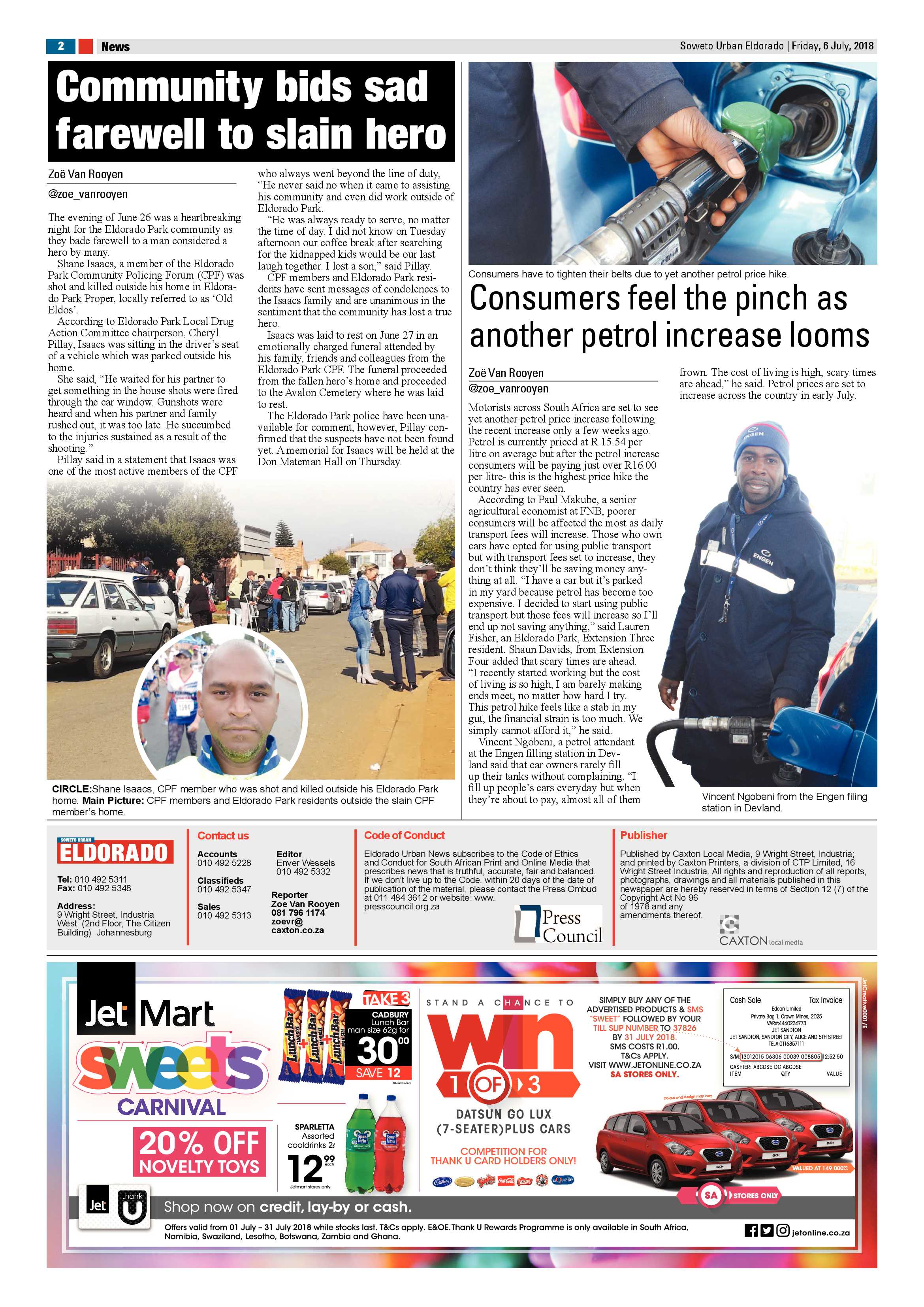Eldorado Park – July 6, 2018 issue page 2