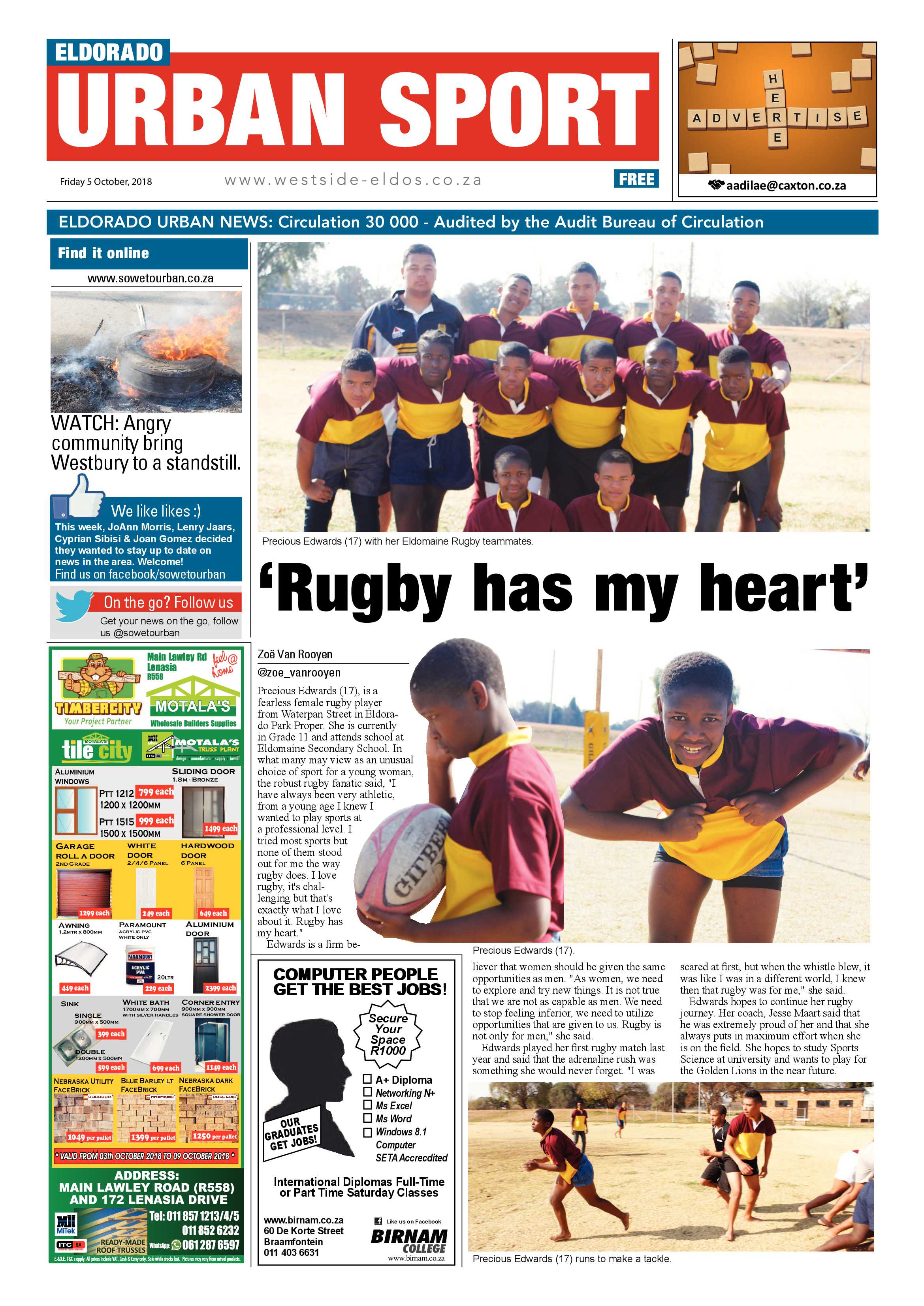 Eldorado Park – October 5, 2018 issue page 16