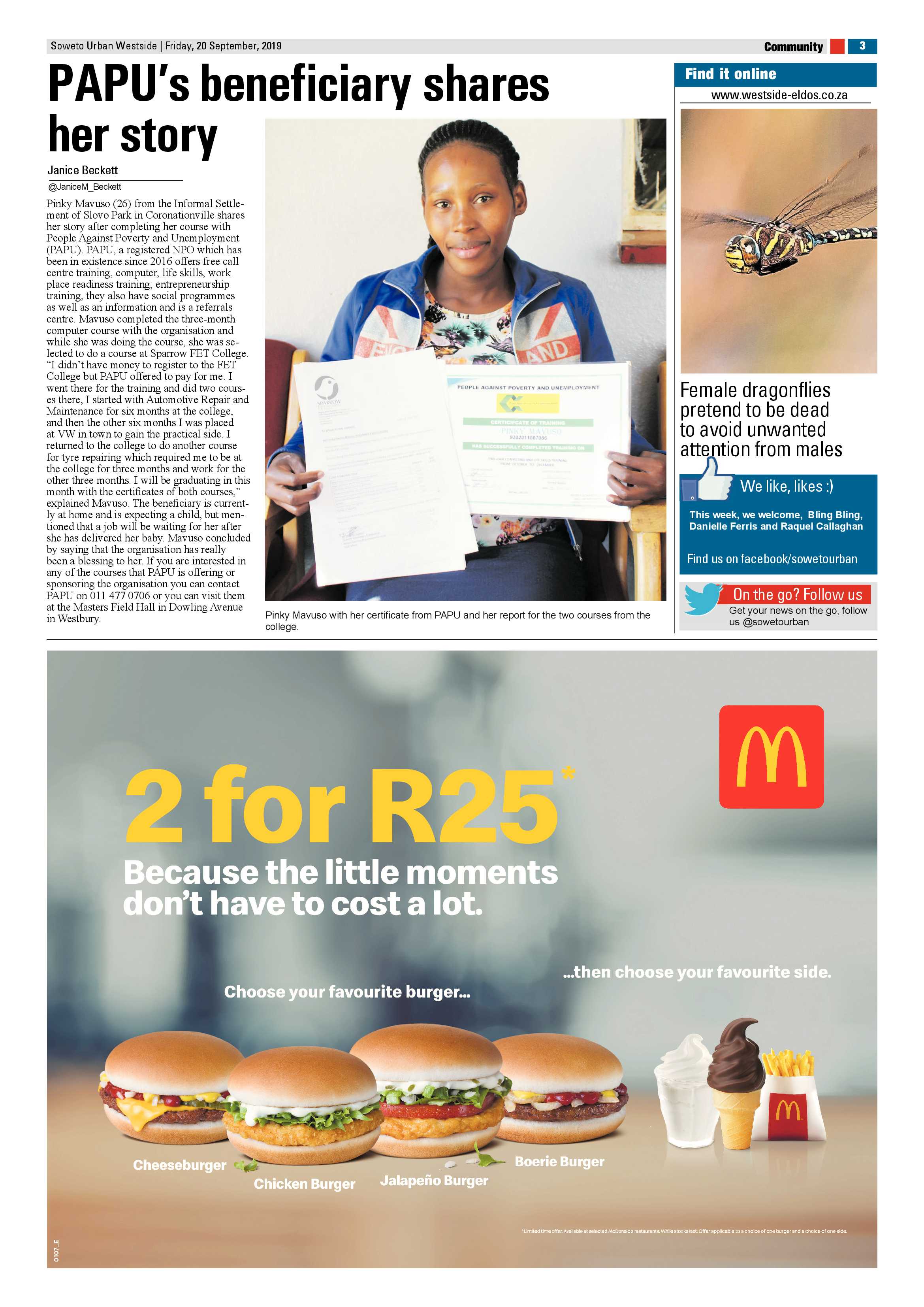 Westside News – September 20, 2019 page 3
