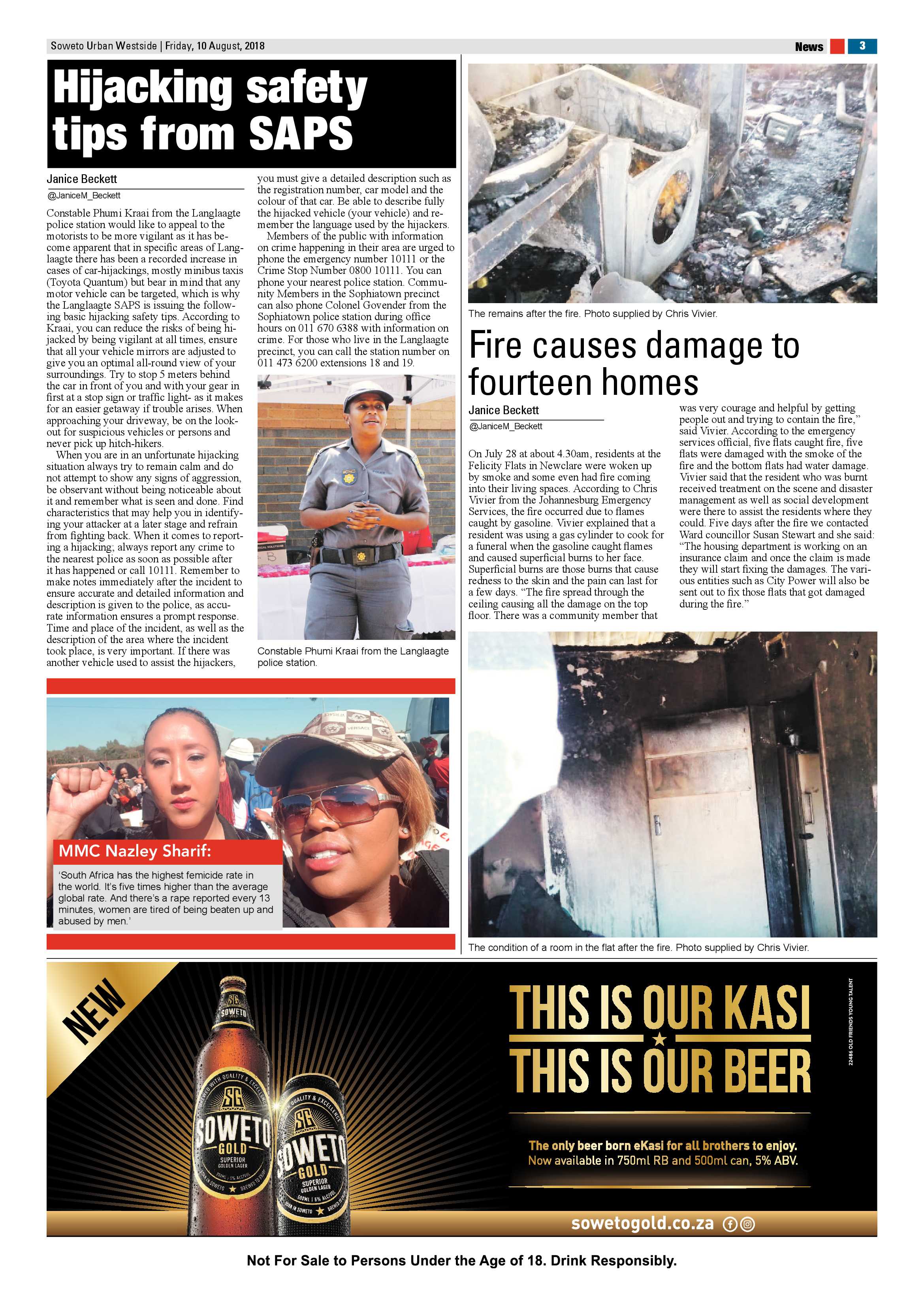 Westside – August 10, 2018 issue page 3