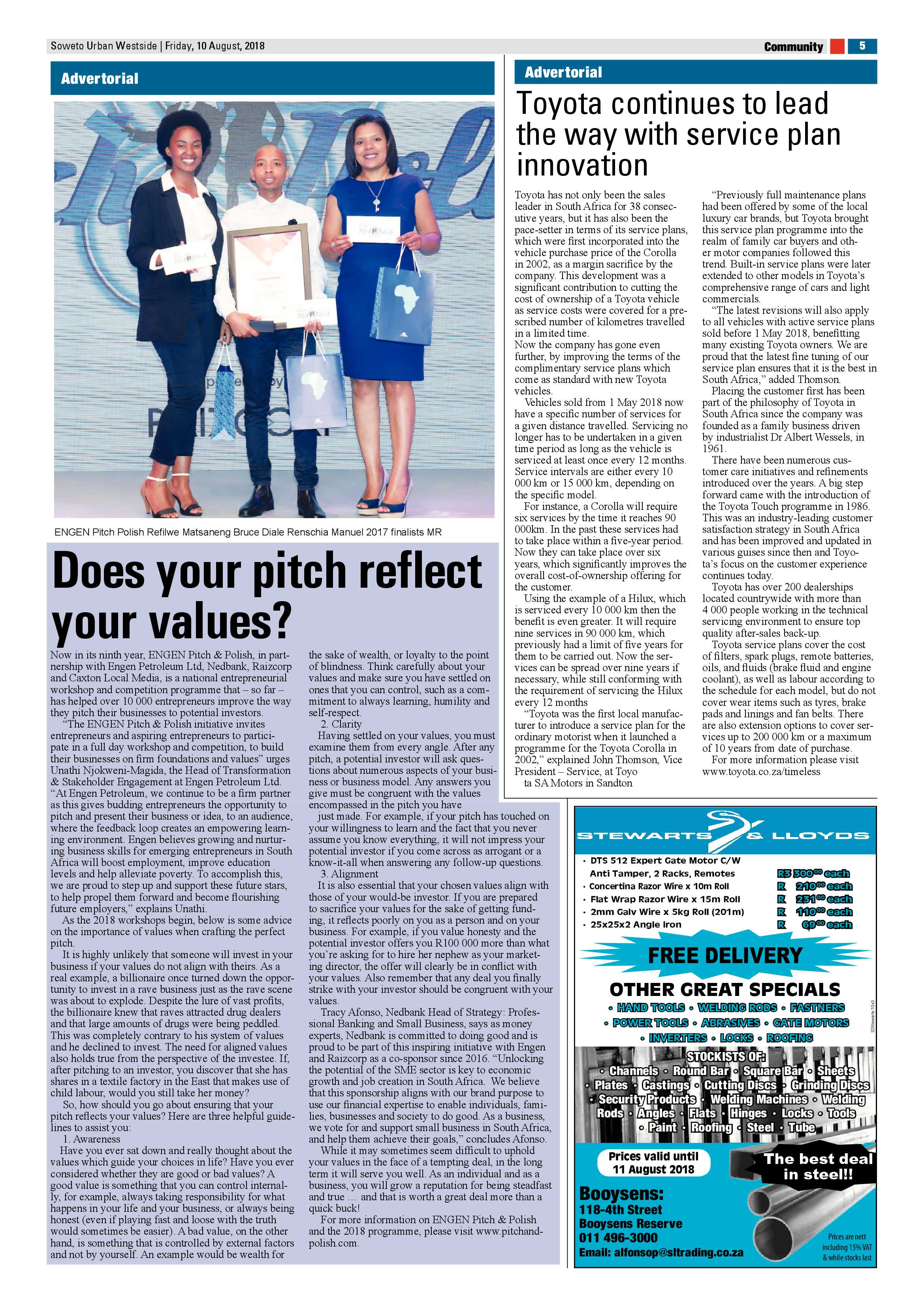 Westside – August 10, 2018 issue page 5