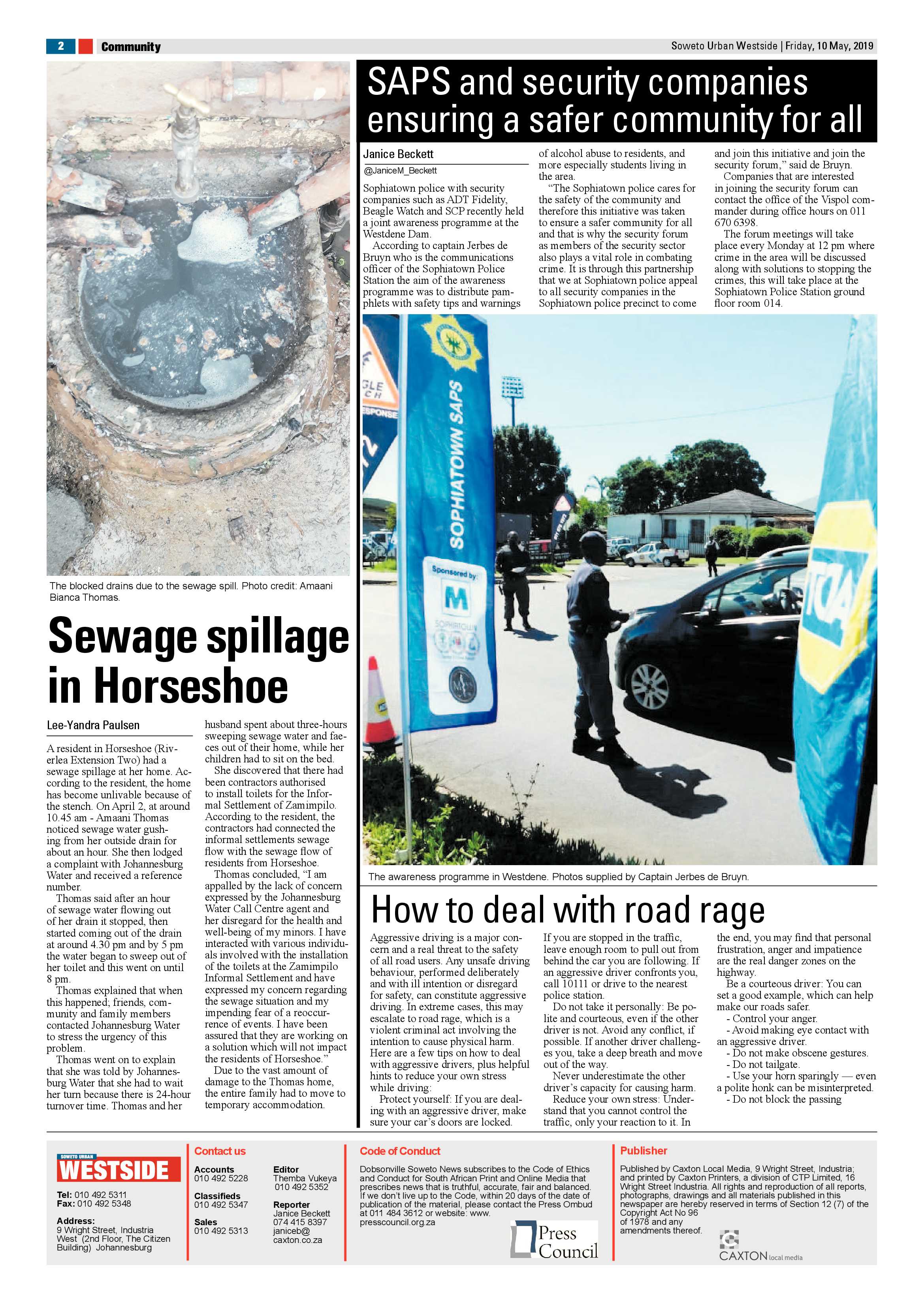 Westside News – May 10, 2019 page 2