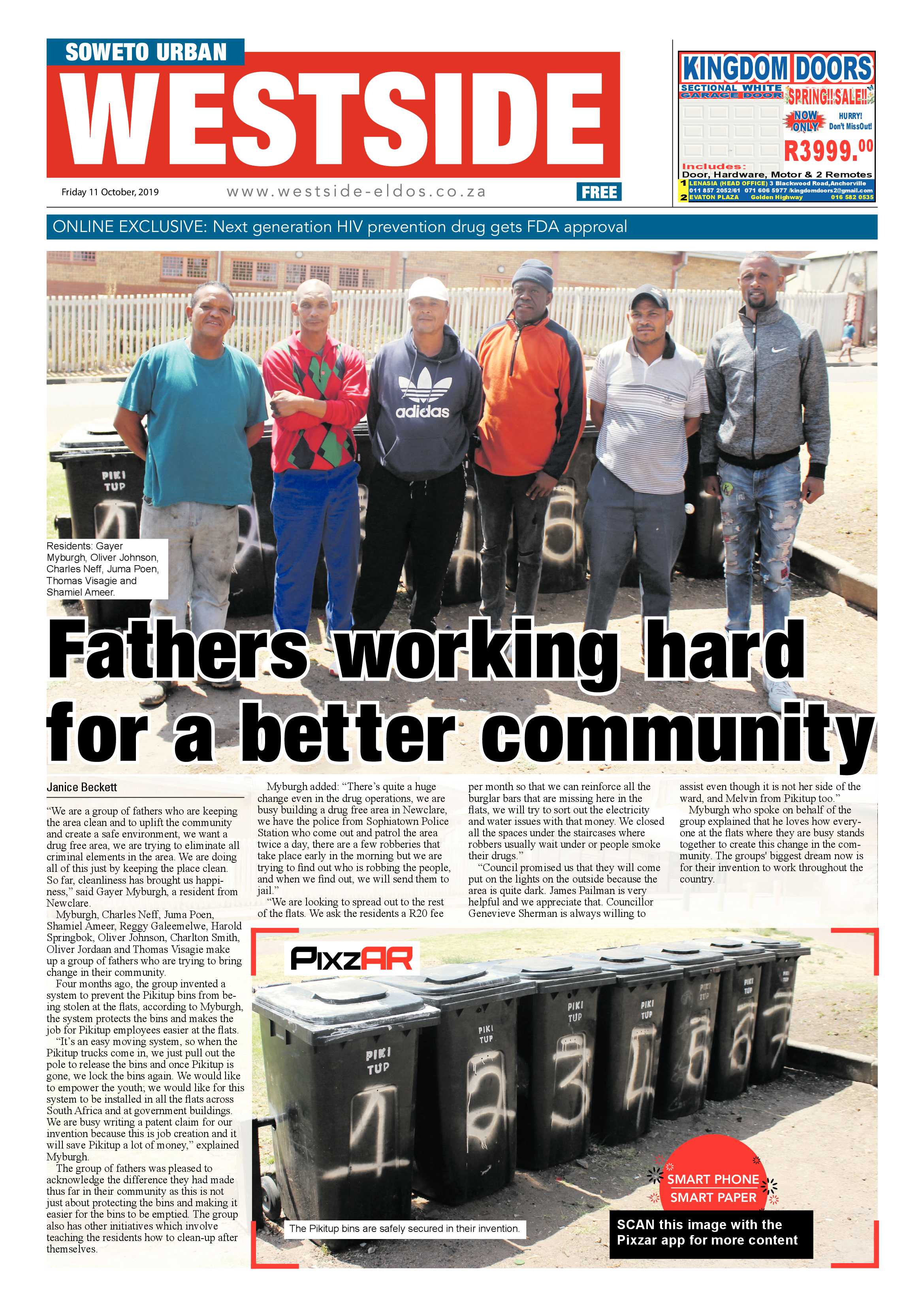 Westside News – October 11, 2019 page 1