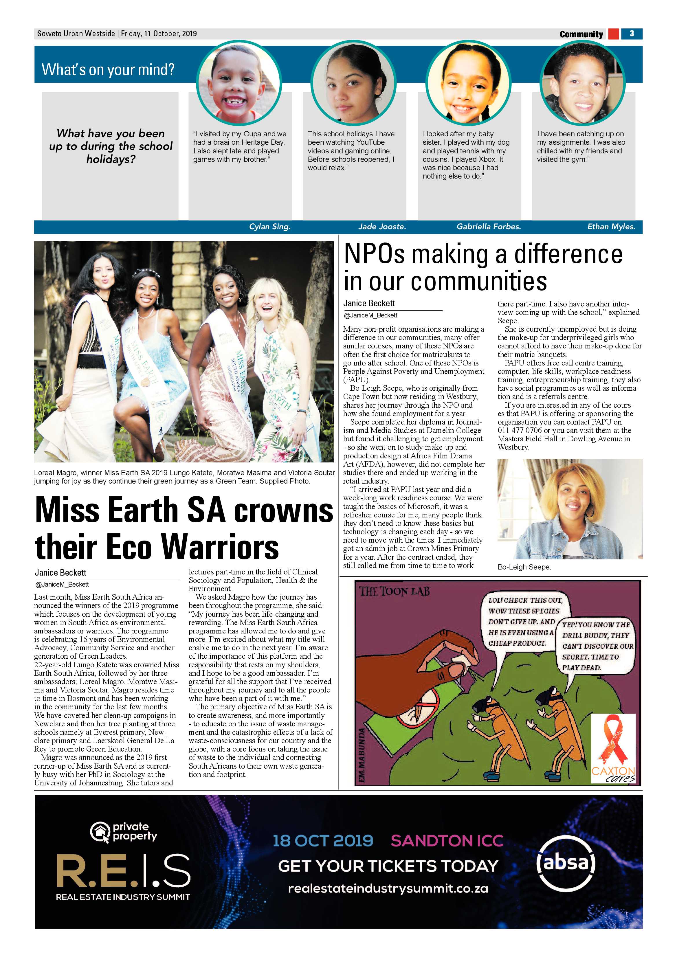 Westside News – October 11, 2019 page 3