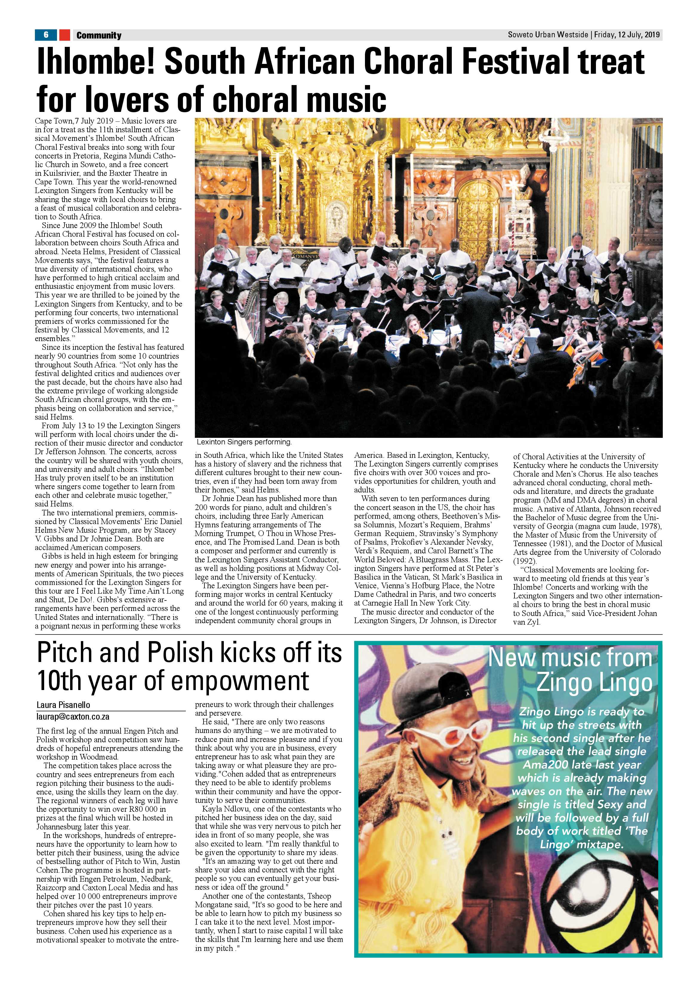 Westside News – July 12, 2019 page 6