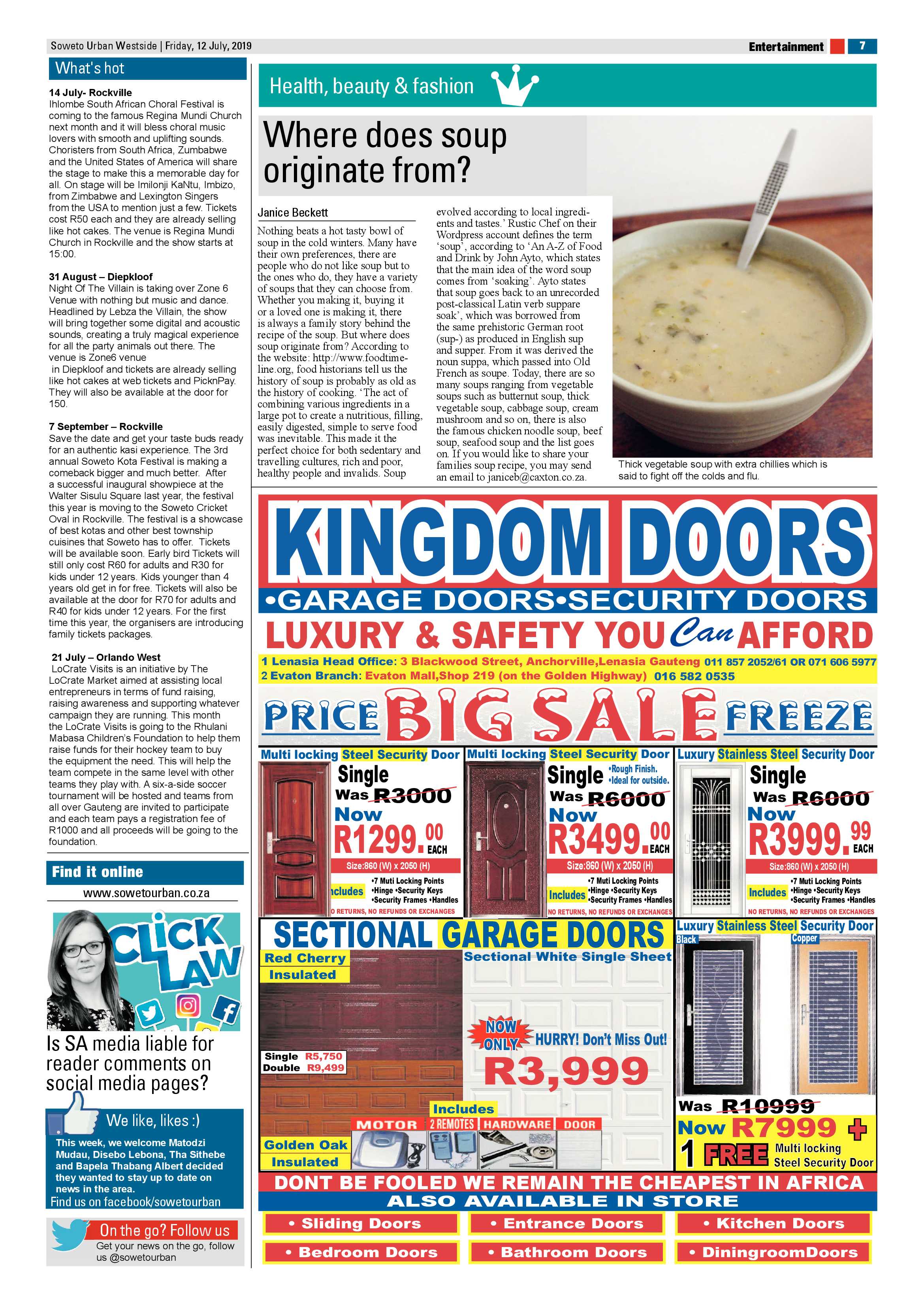 Westside News – July 12, 2019 page 7
