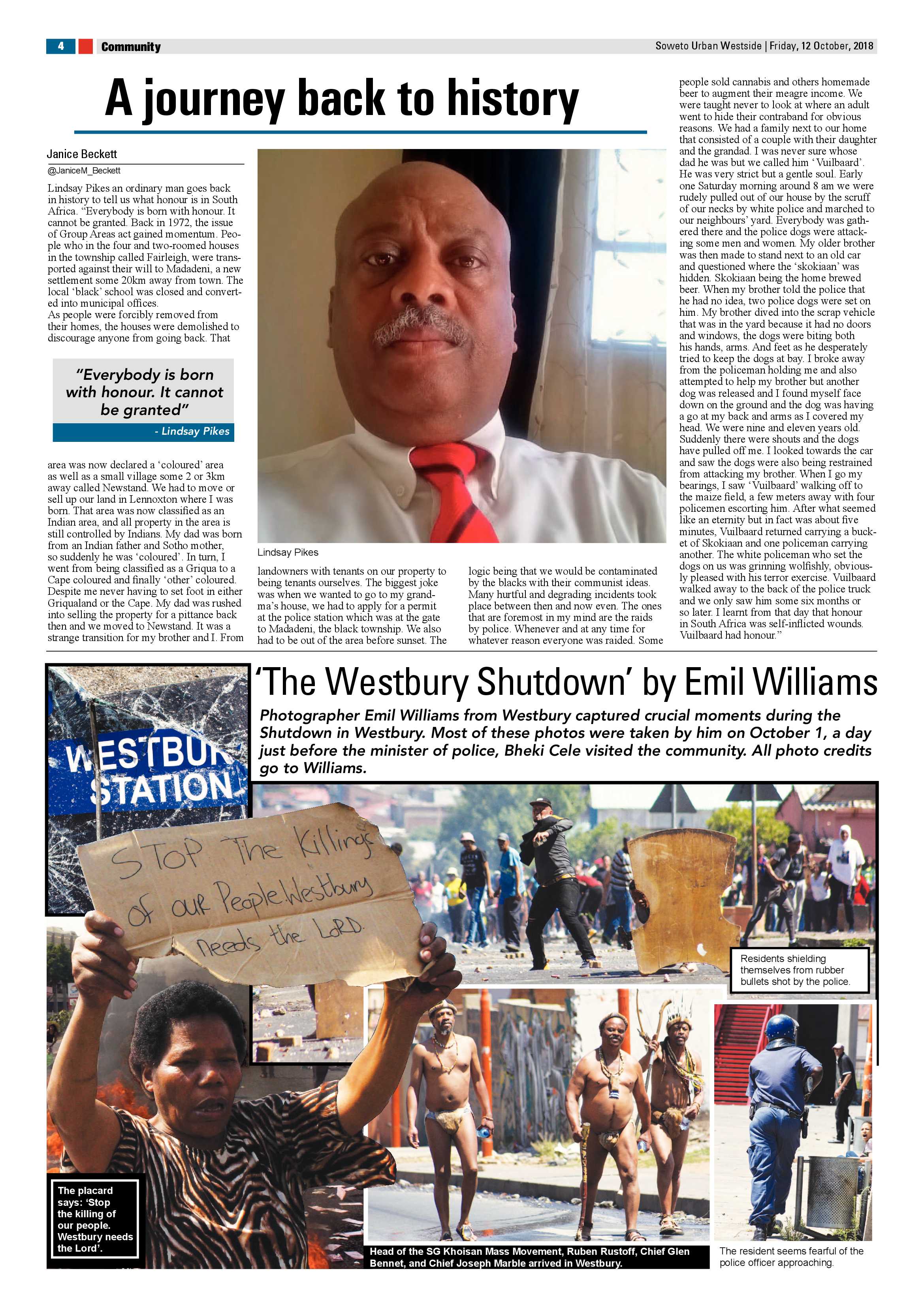 Westside – October 12, 2018 issue page 4