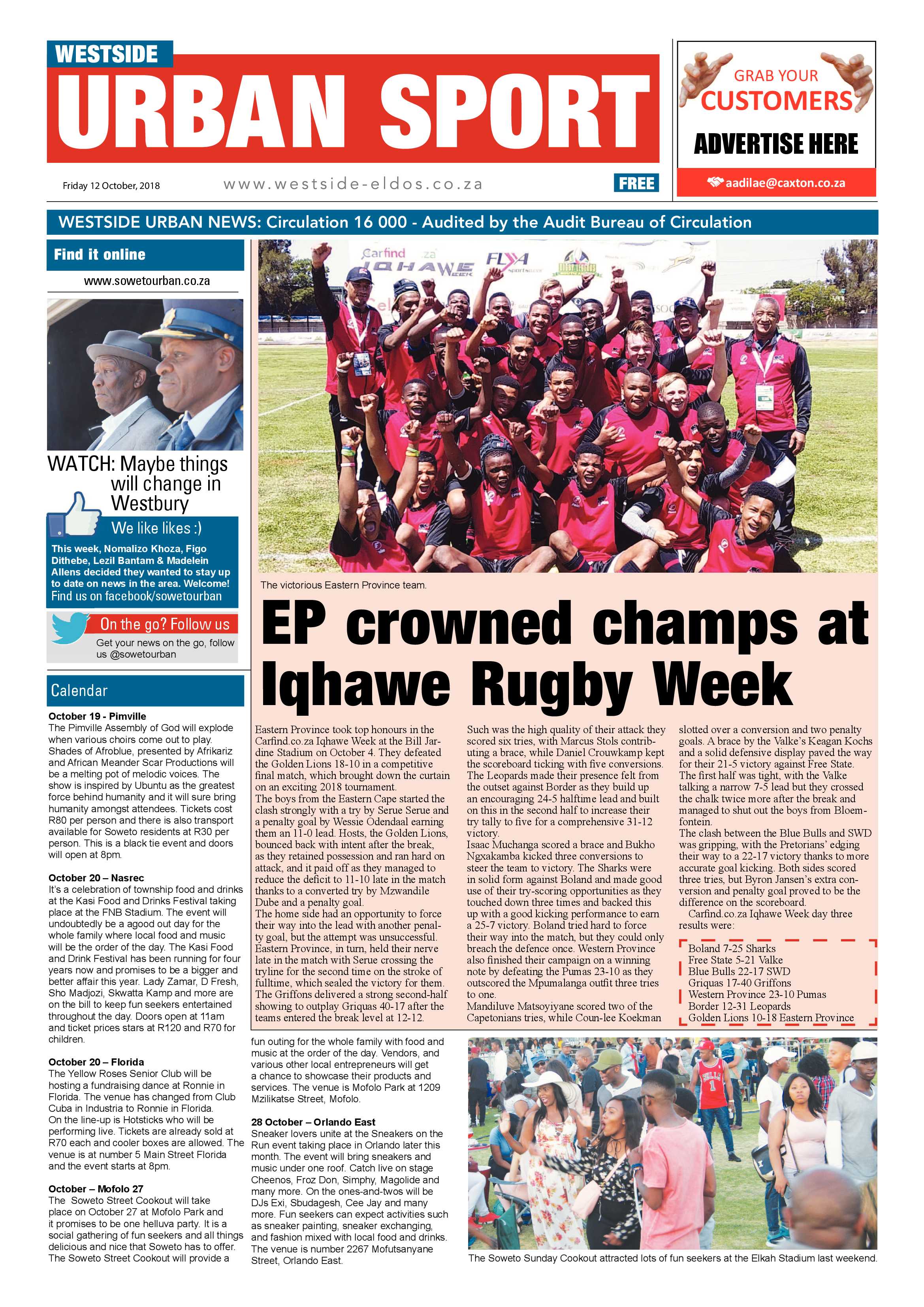 Westside – October 12, 2018 issue page 8