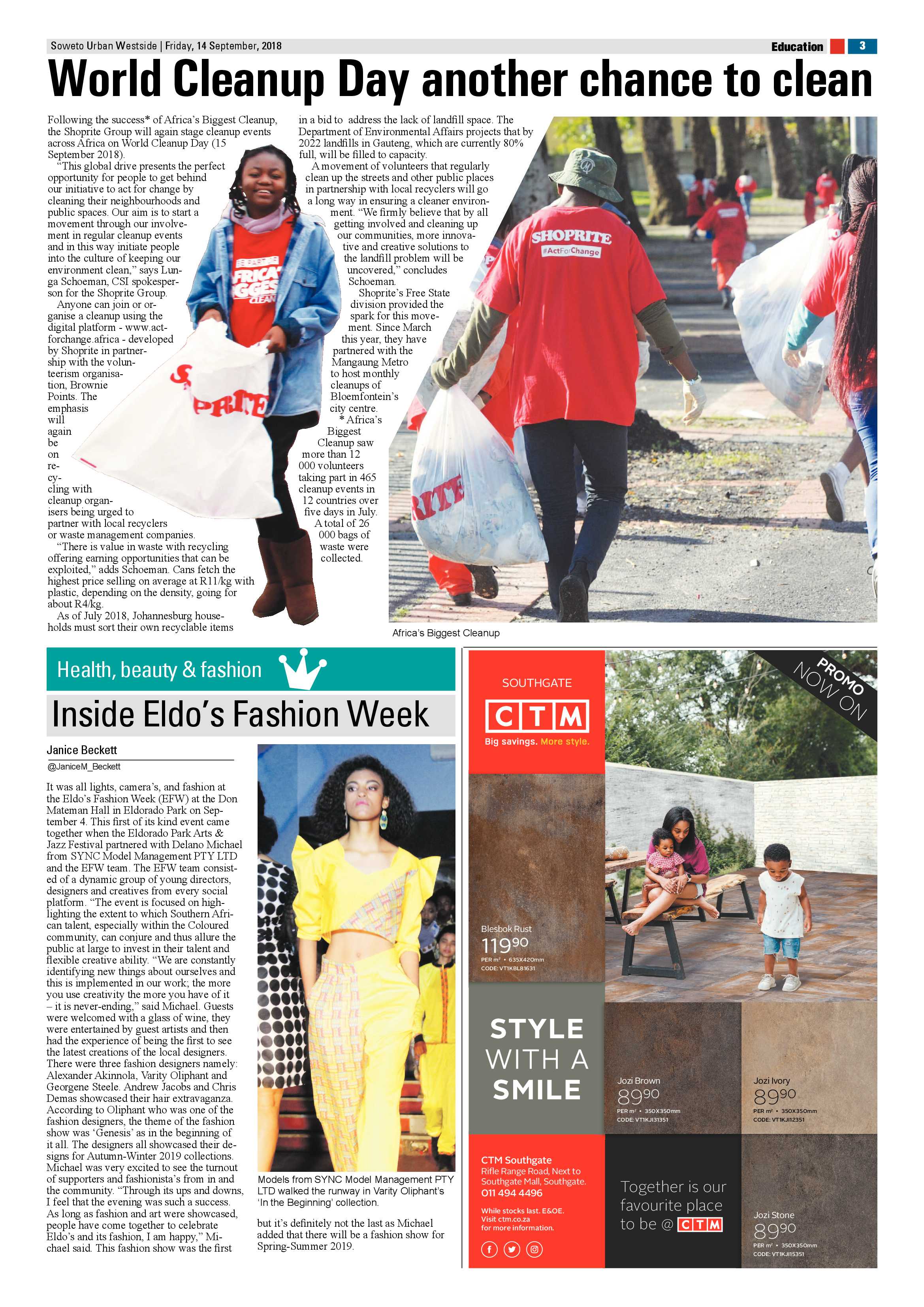 Westside – September 14, 2018 issue page 3
