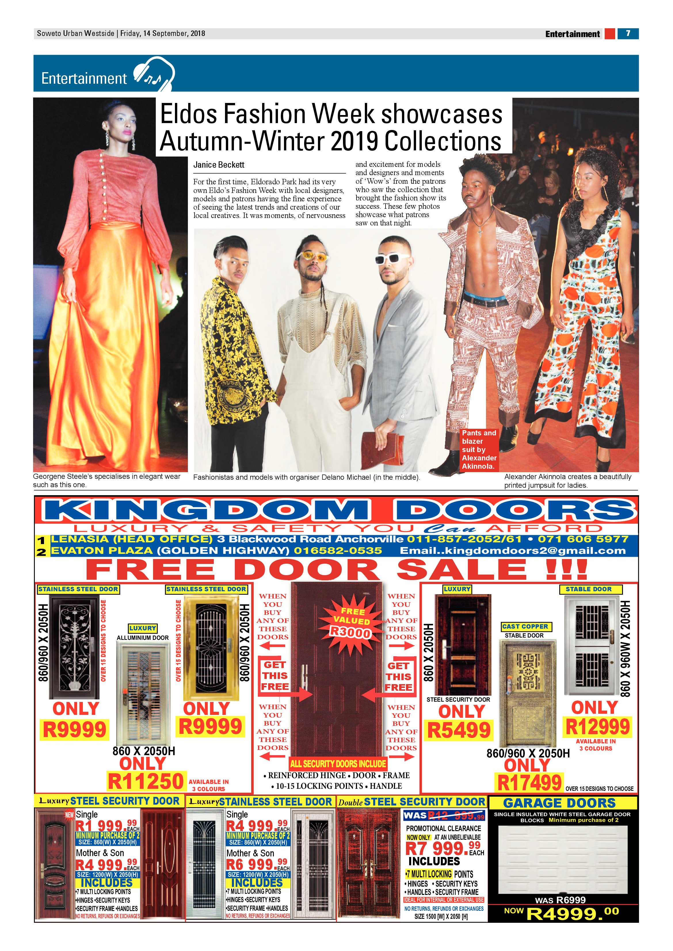 Westside – September 14, 2018 issue page 7