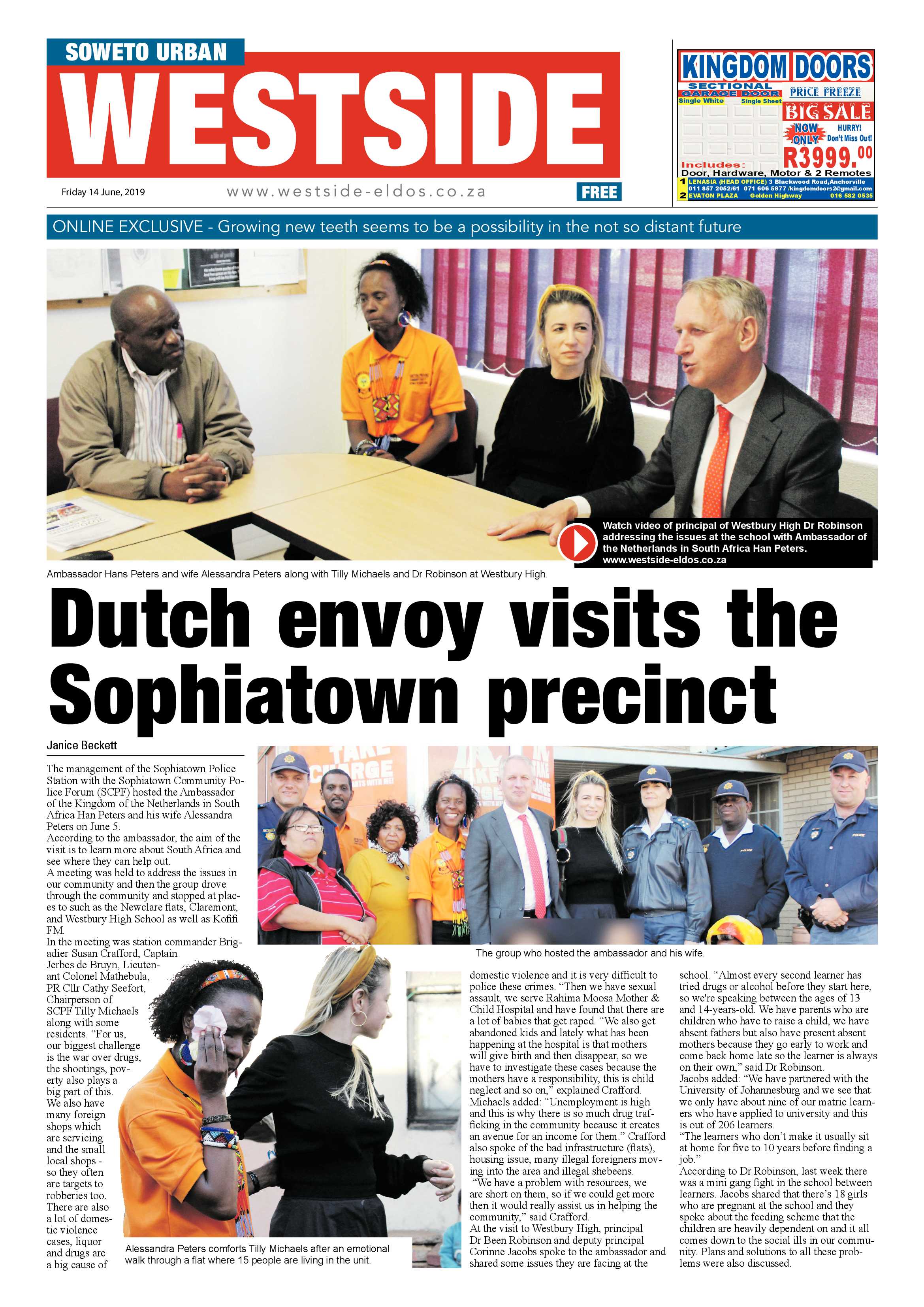 Westside News – June 14, 2019 page 1