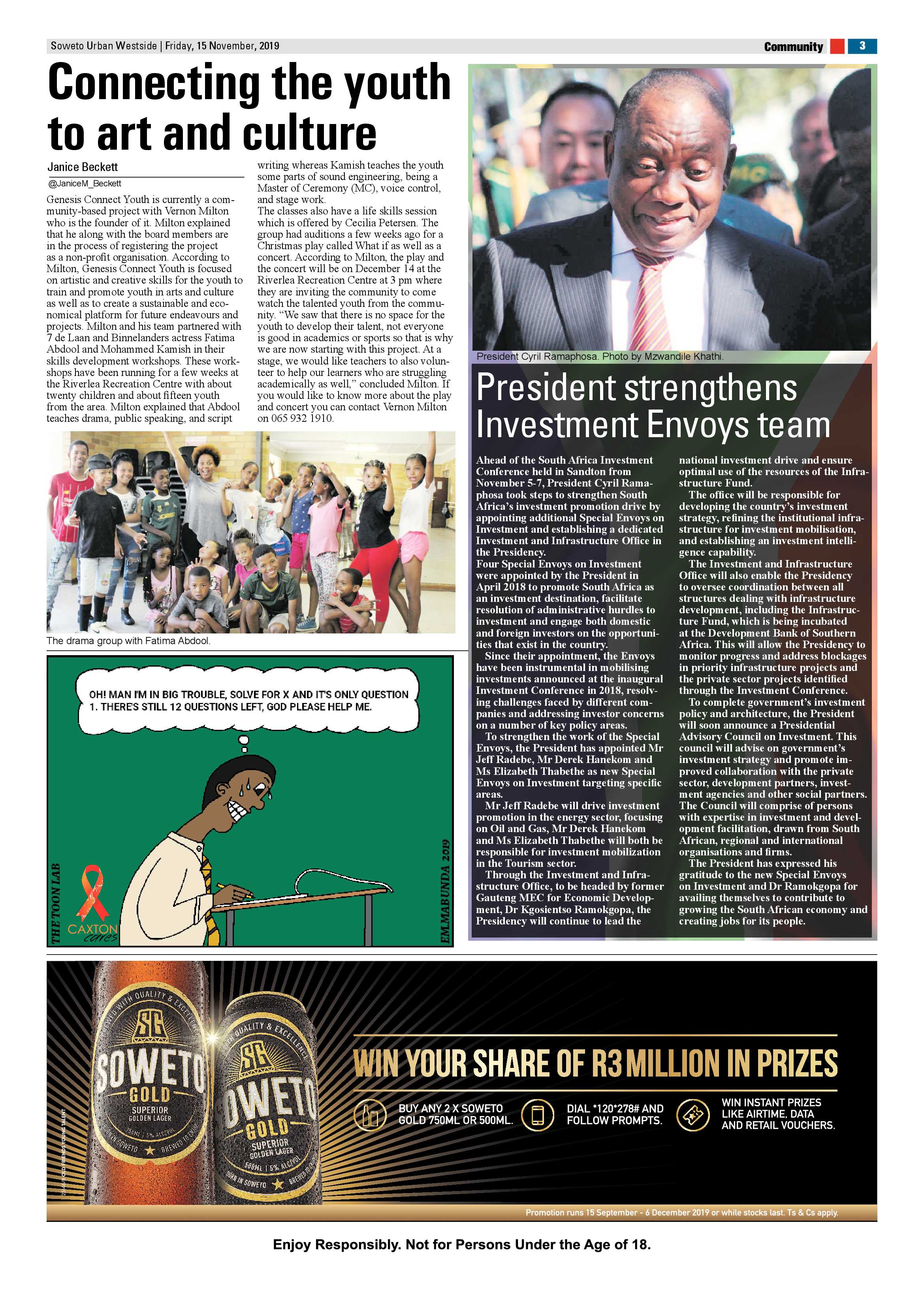 Westside News – November 15, 2019 page 3