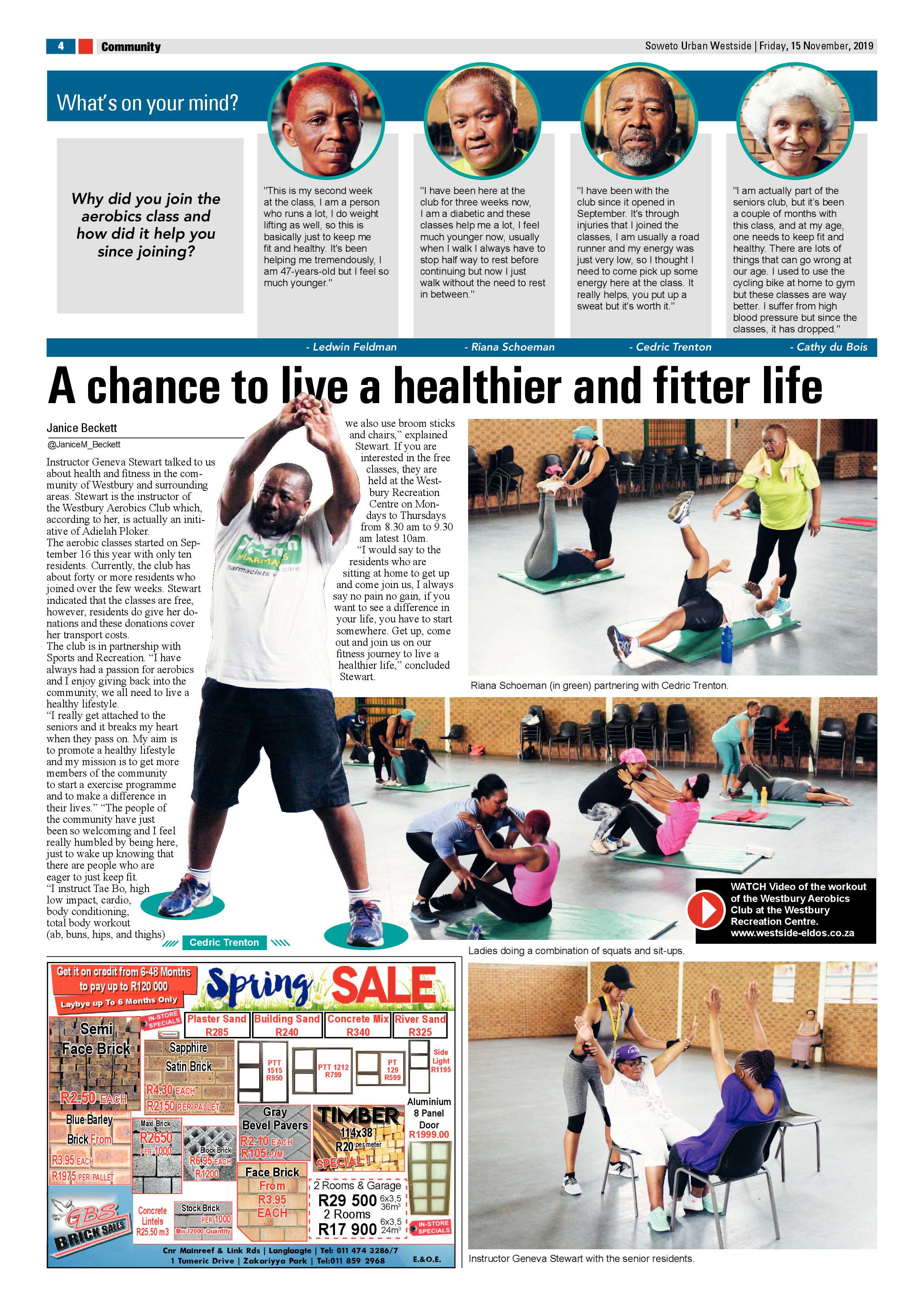 Westside News – November 15, 2019 page 4