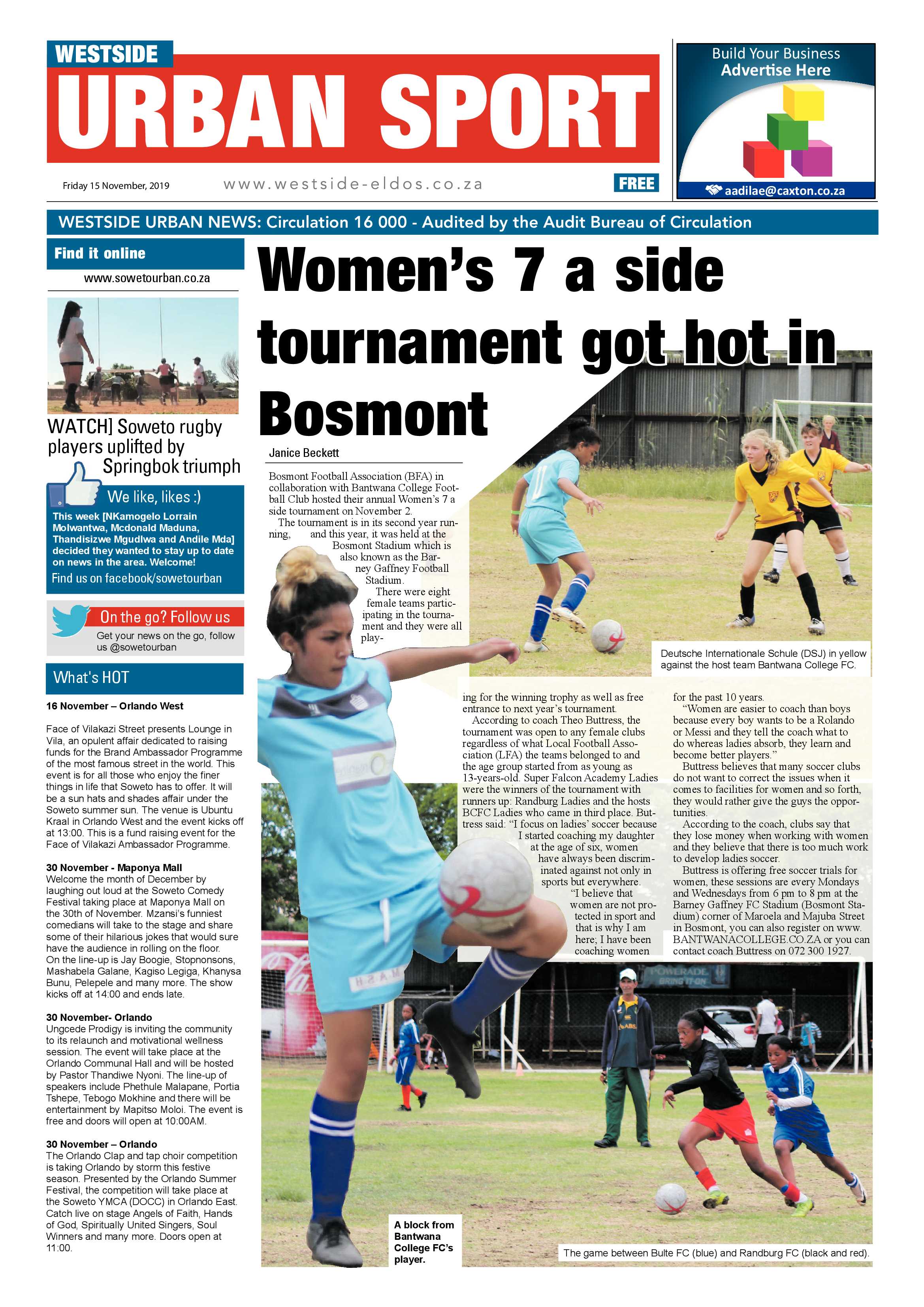 Westside News – November 15, 2019 page 8
