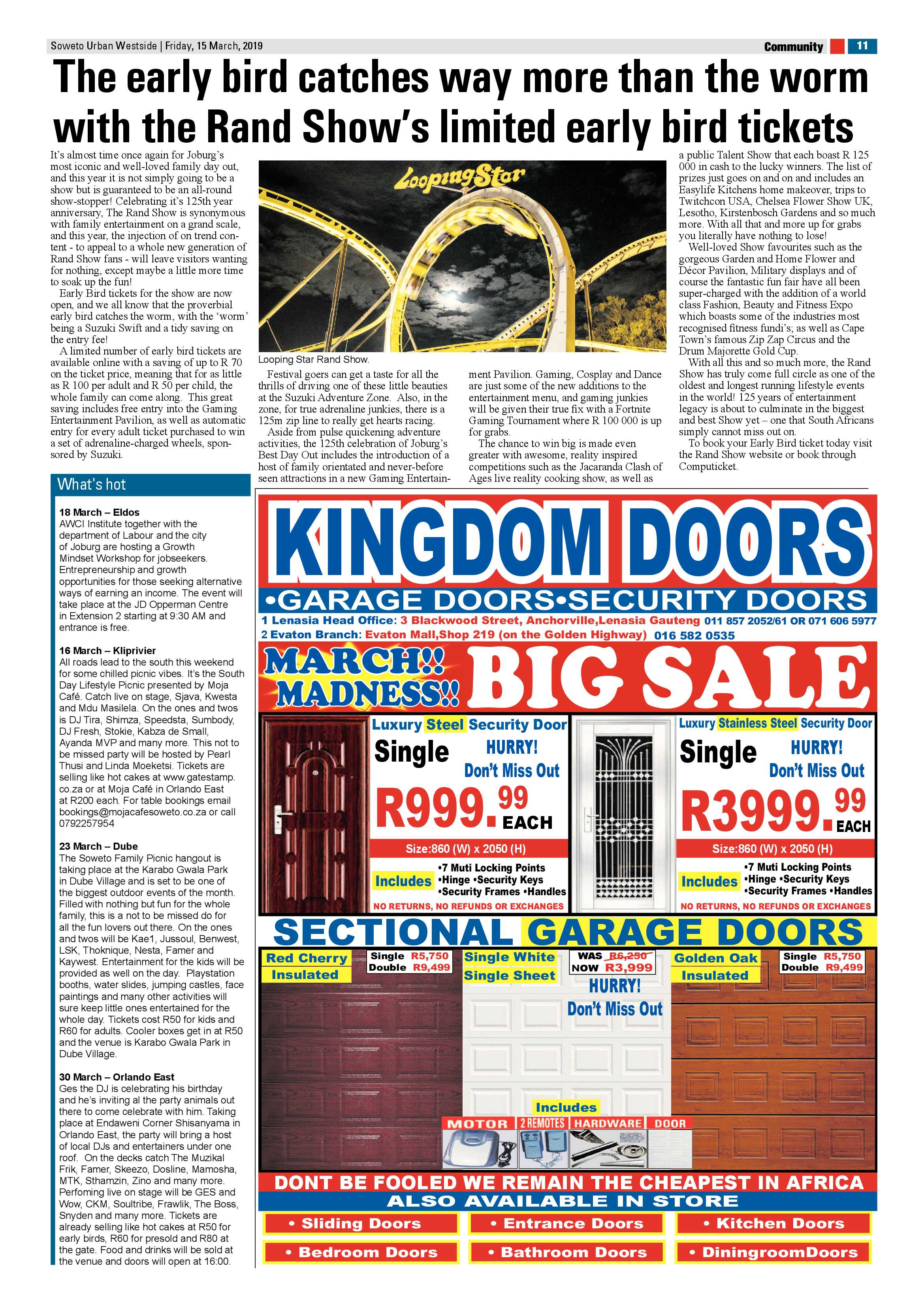 Westside News – March 16 , 2019 page 11