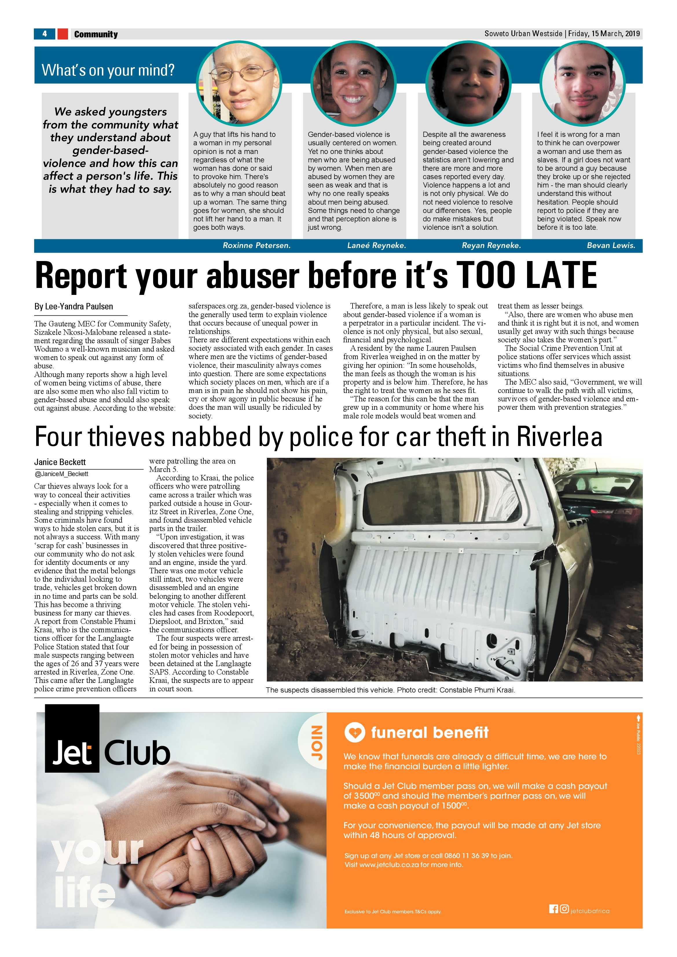 Westside News – March 16 , 2019 page 4
