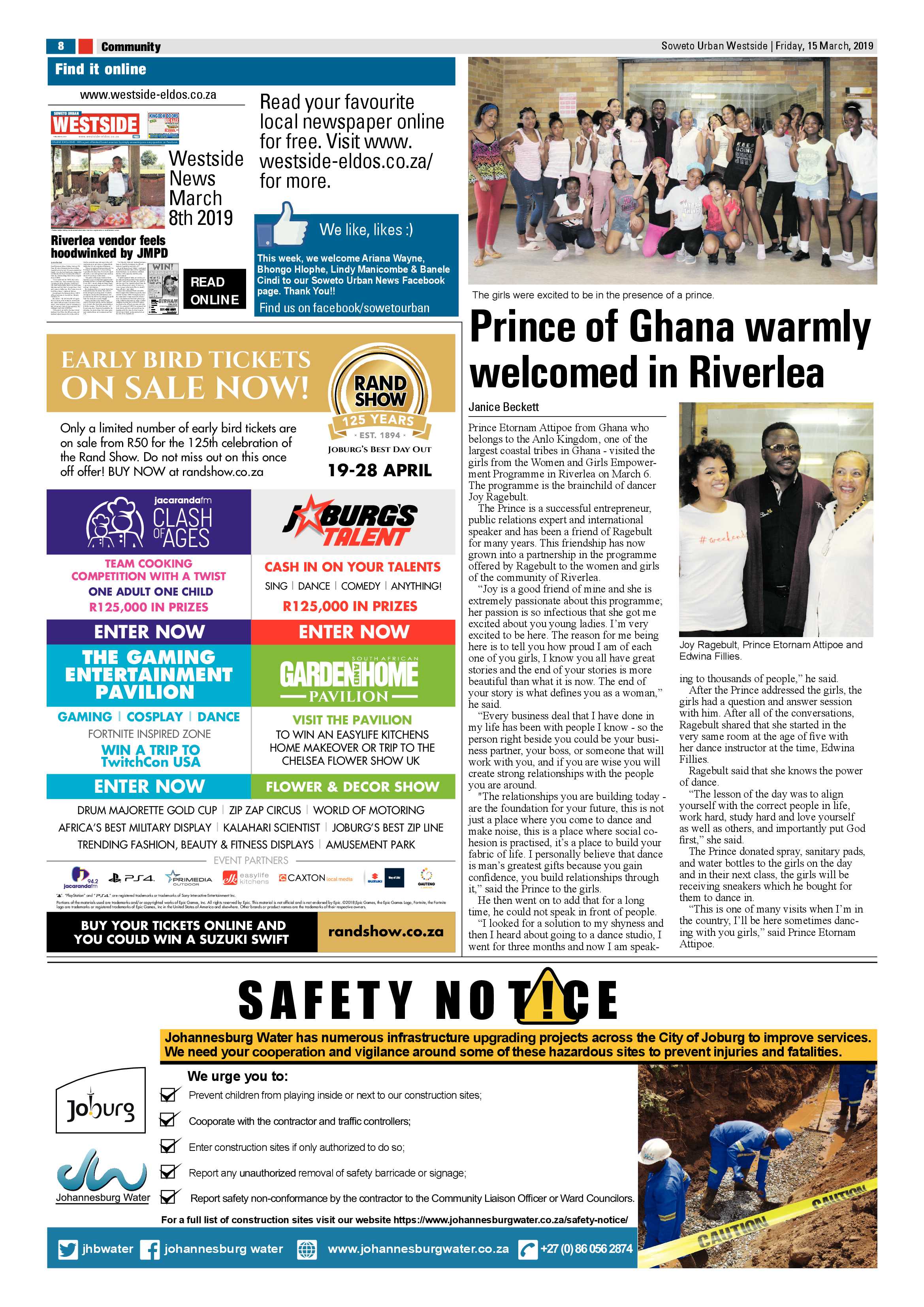 Westside News – March 16 , 2019 page 8