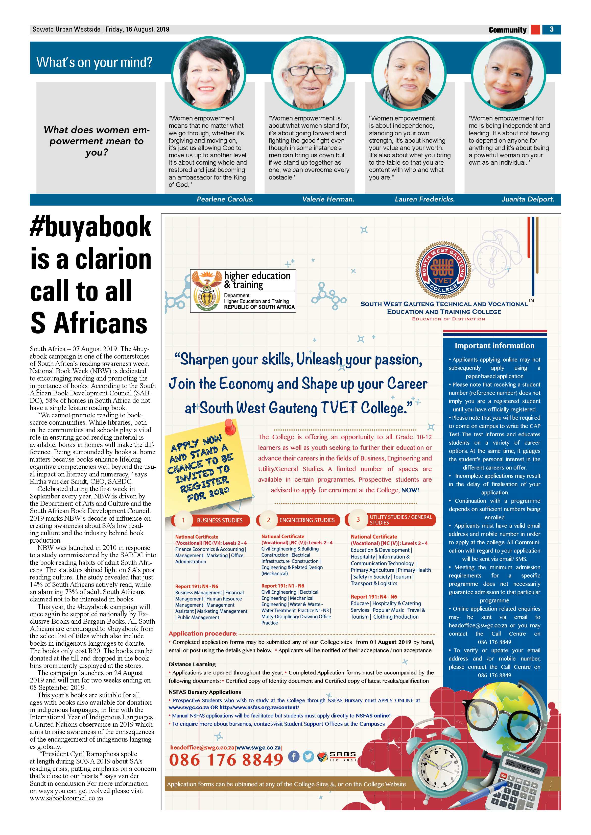 Westside News – August 16, 2019 page 3