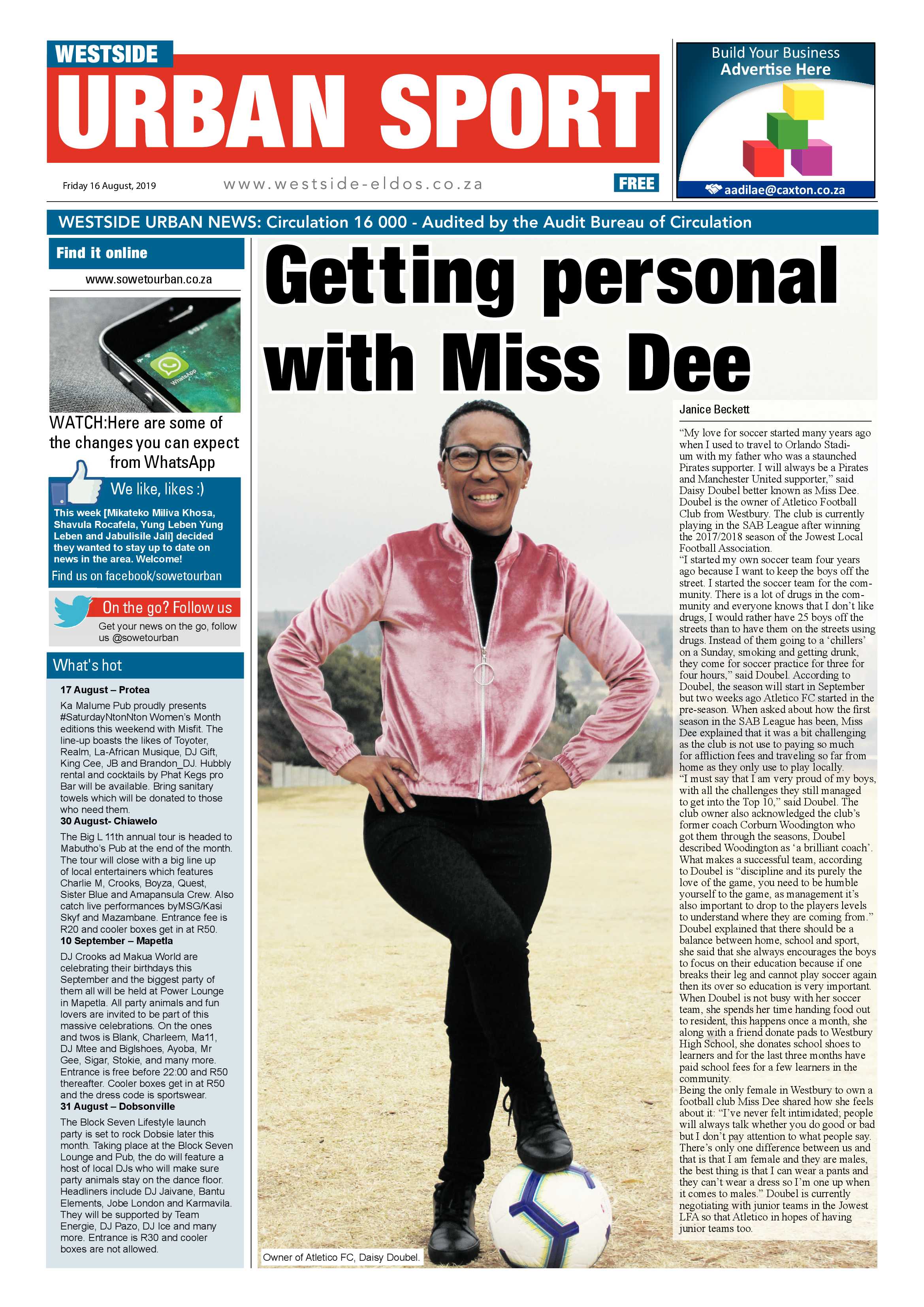 Westside News – August 16, 2019 page 8