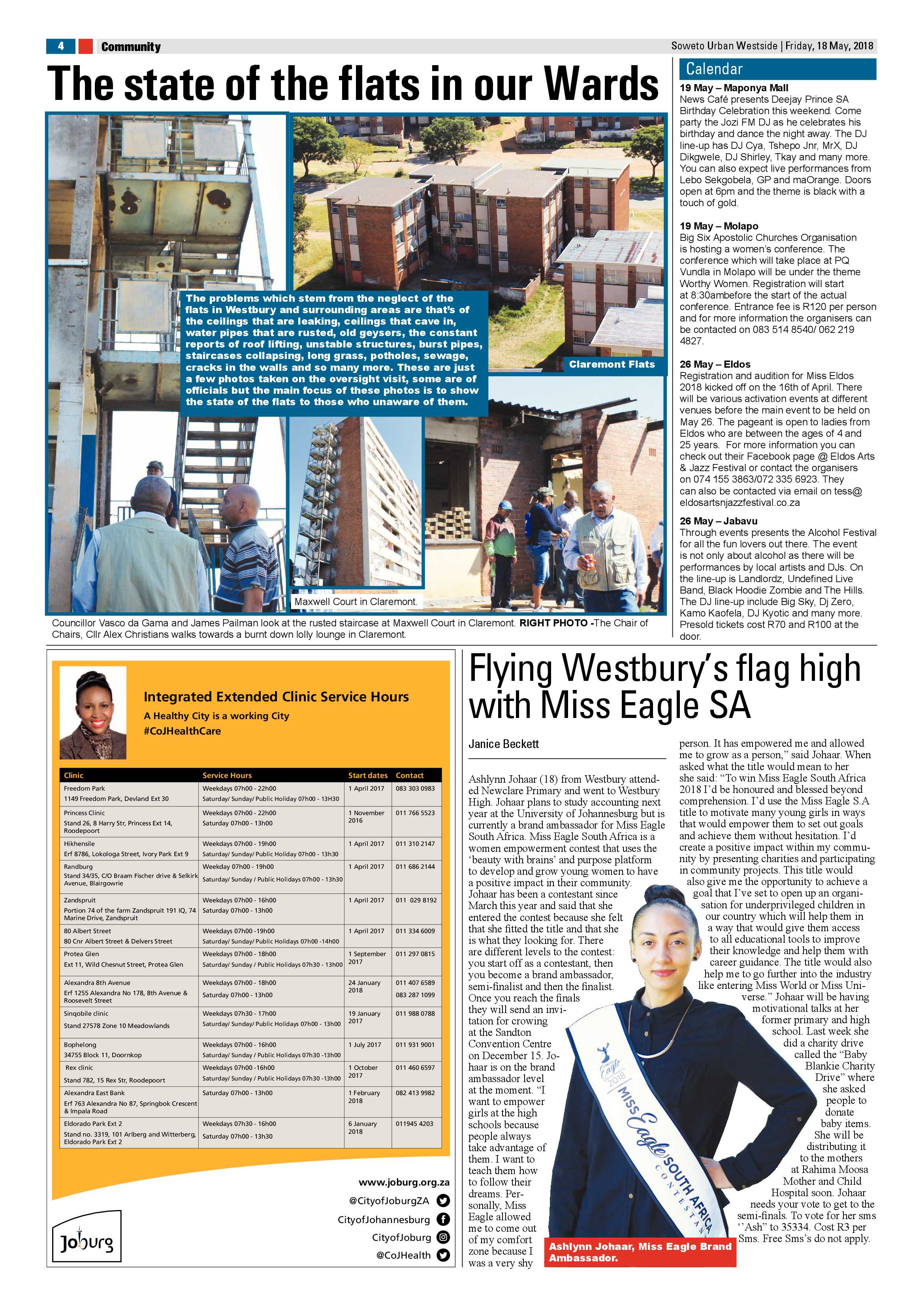 Westside – May 18, 2018 issue page 4