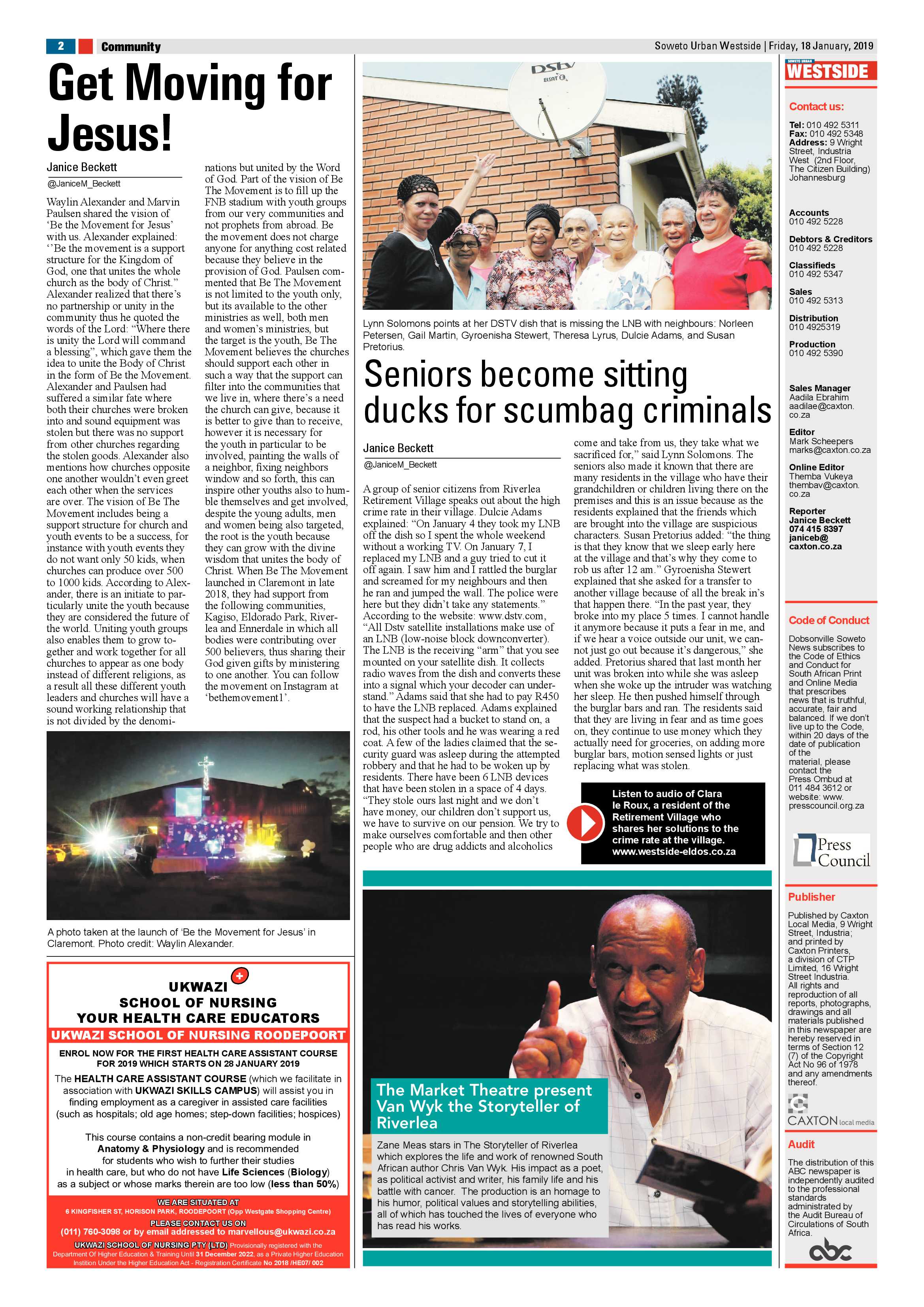 Jan 18 – Westbury News page 2