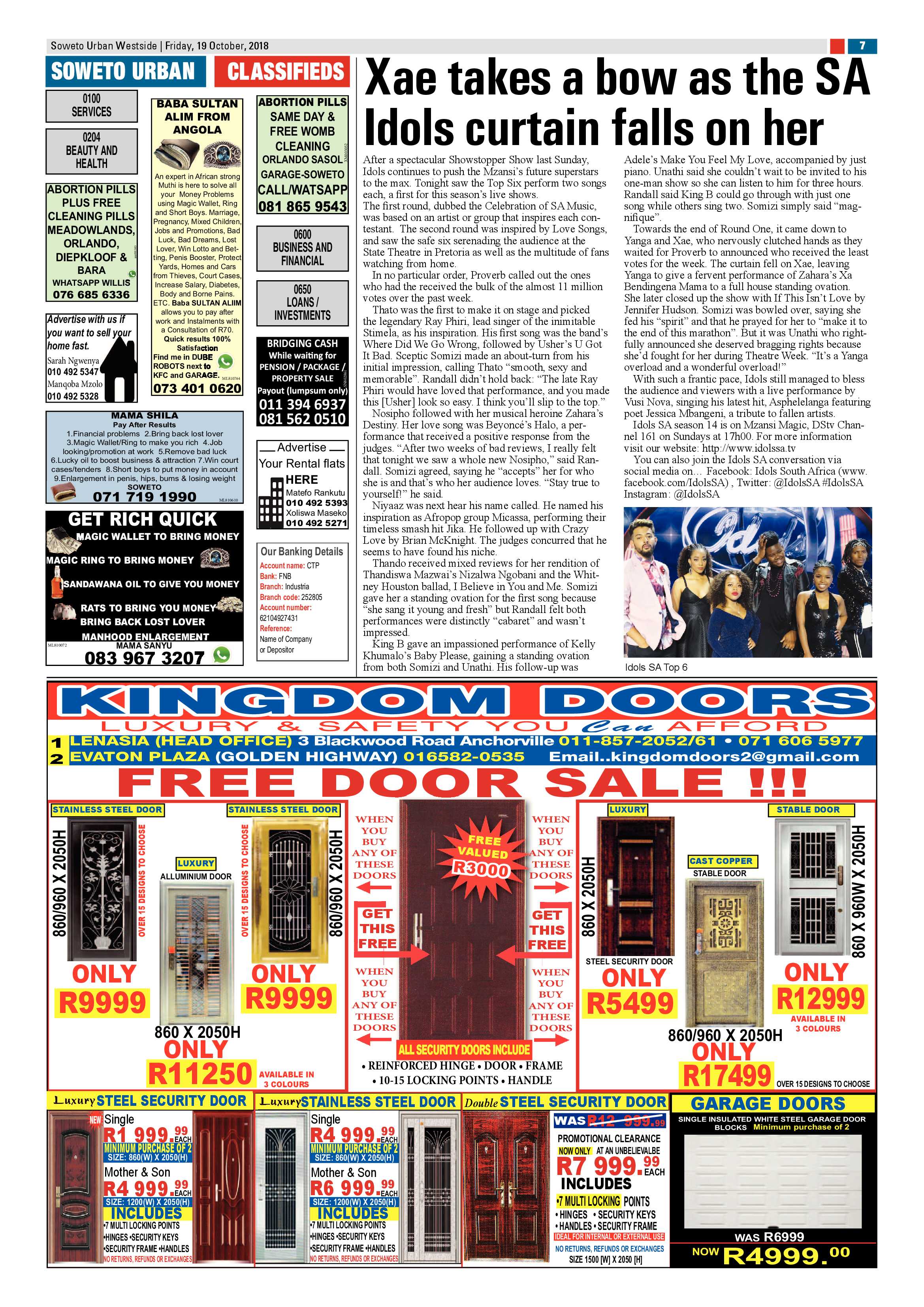 Westside – October 19, 2018 issue page 7