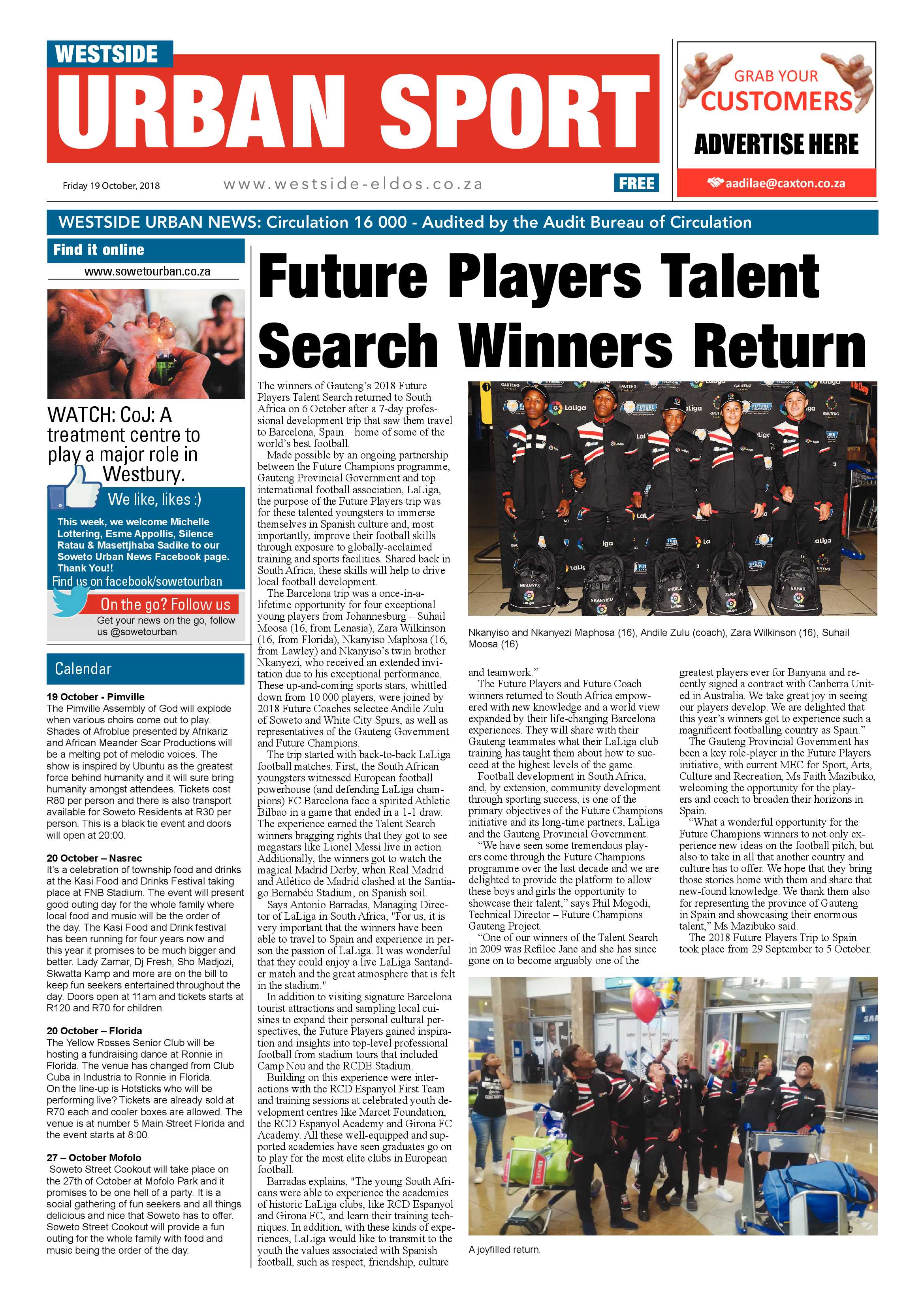 Westside – October 19, 2018 issue page 8