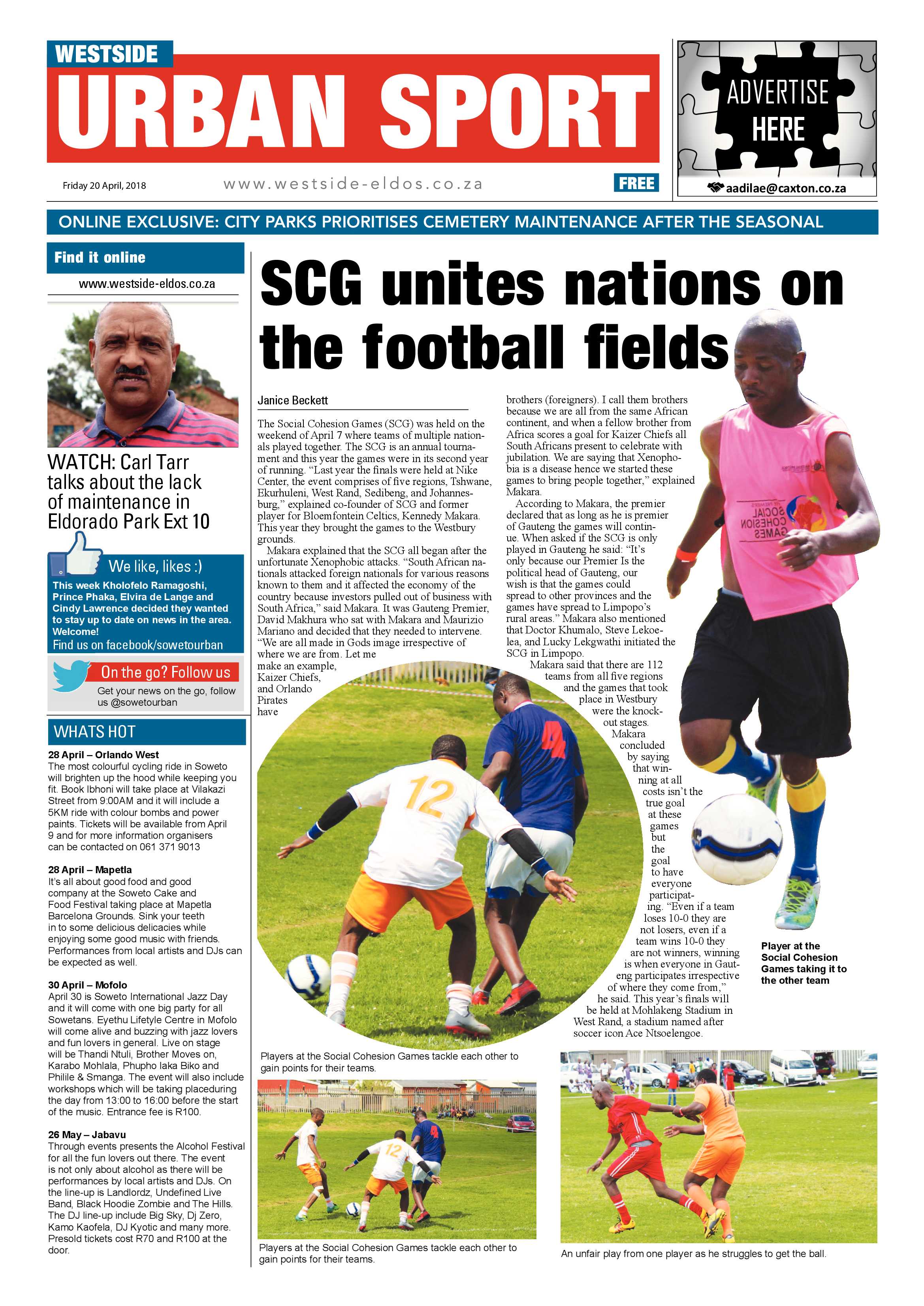 Westside – April 20, 2018 issue page 9