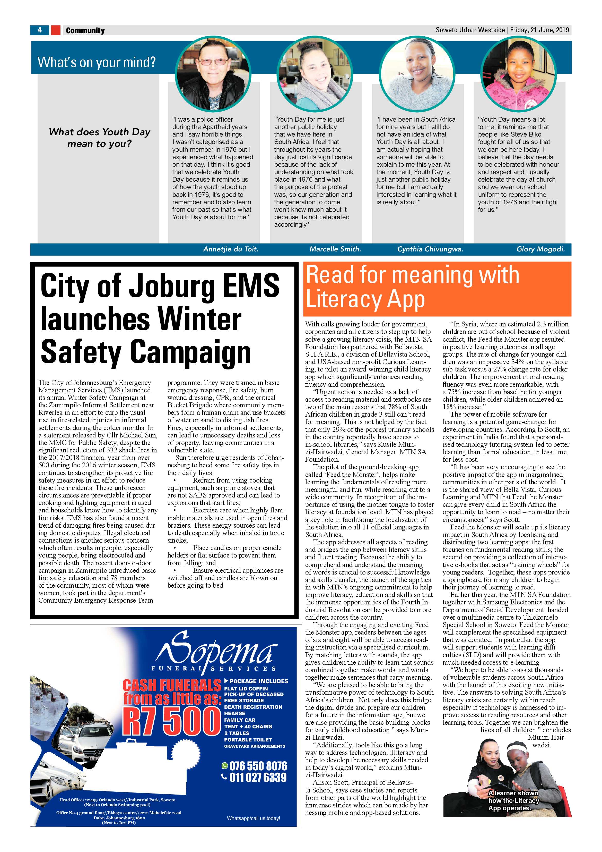 Westside News – June 21, 2019 page 4
