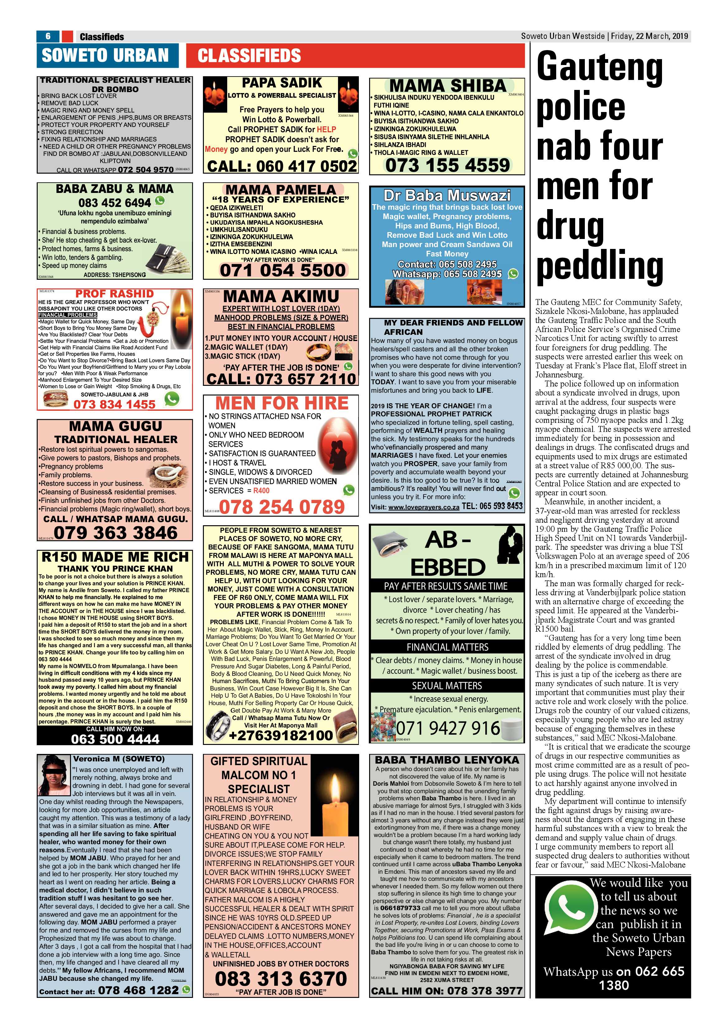 Westside News – March 22 , 2019 page 6