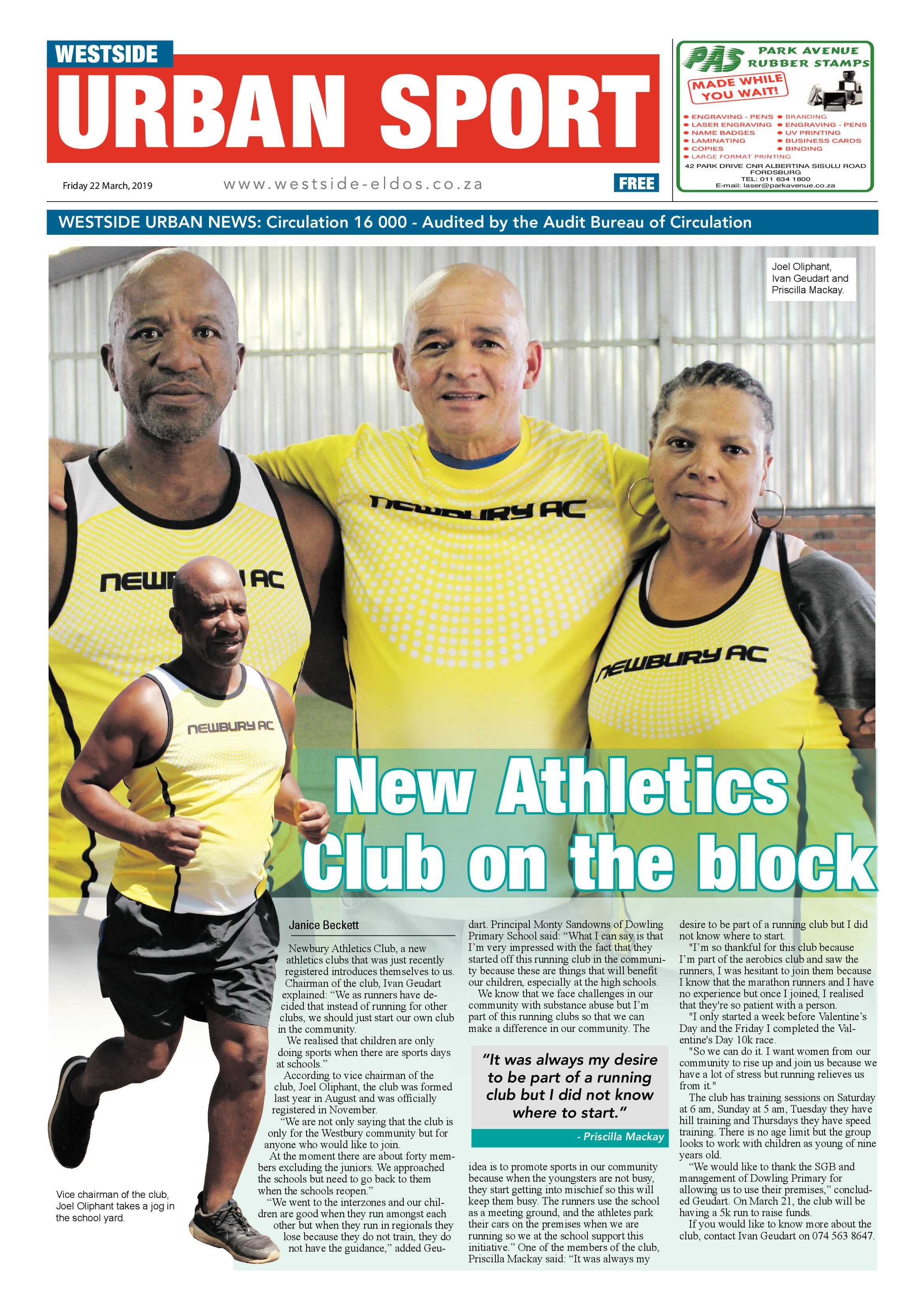 Westside News – March 22 , 2019 page 8