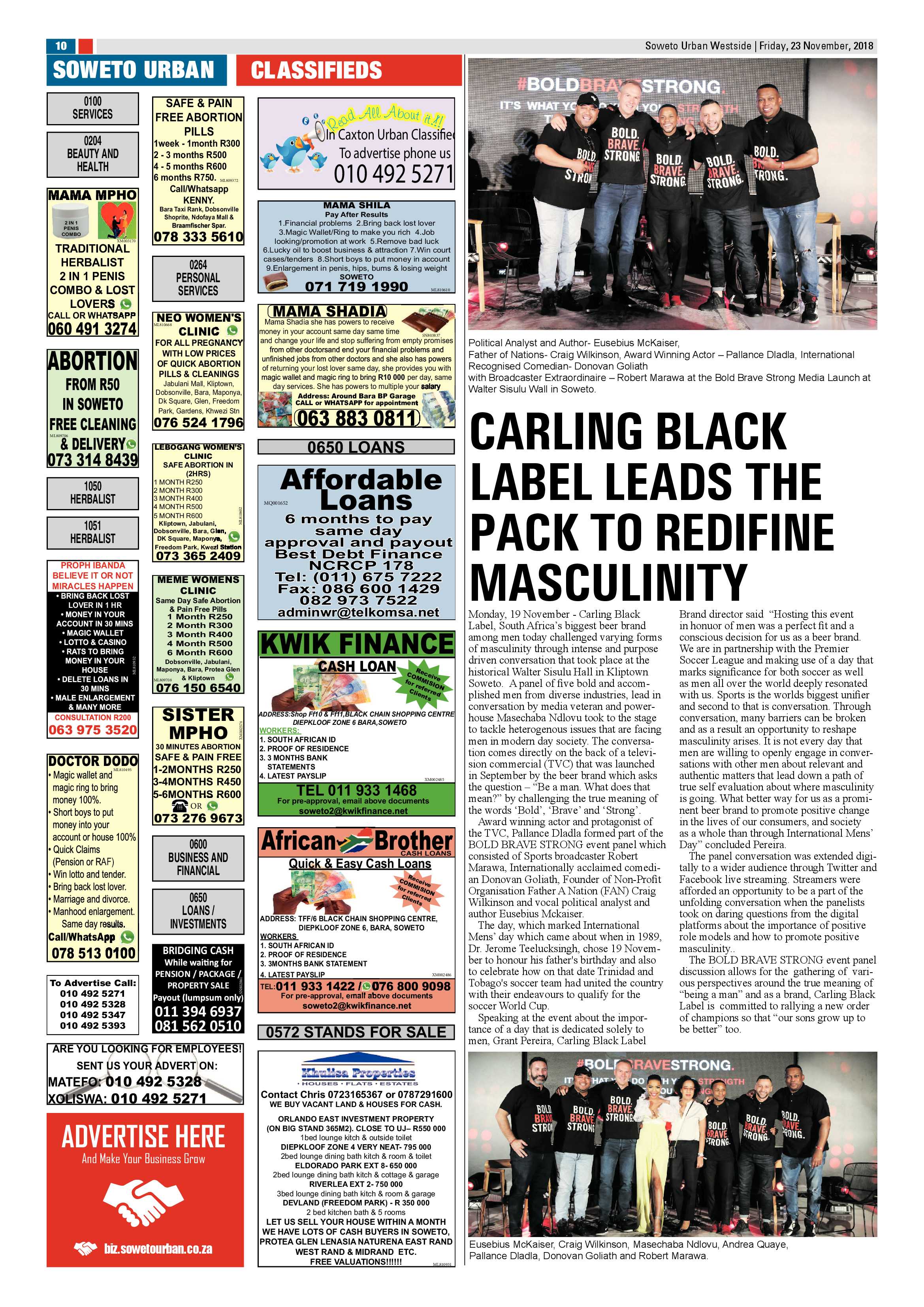 Westside – November 23, 2018 issue page 10