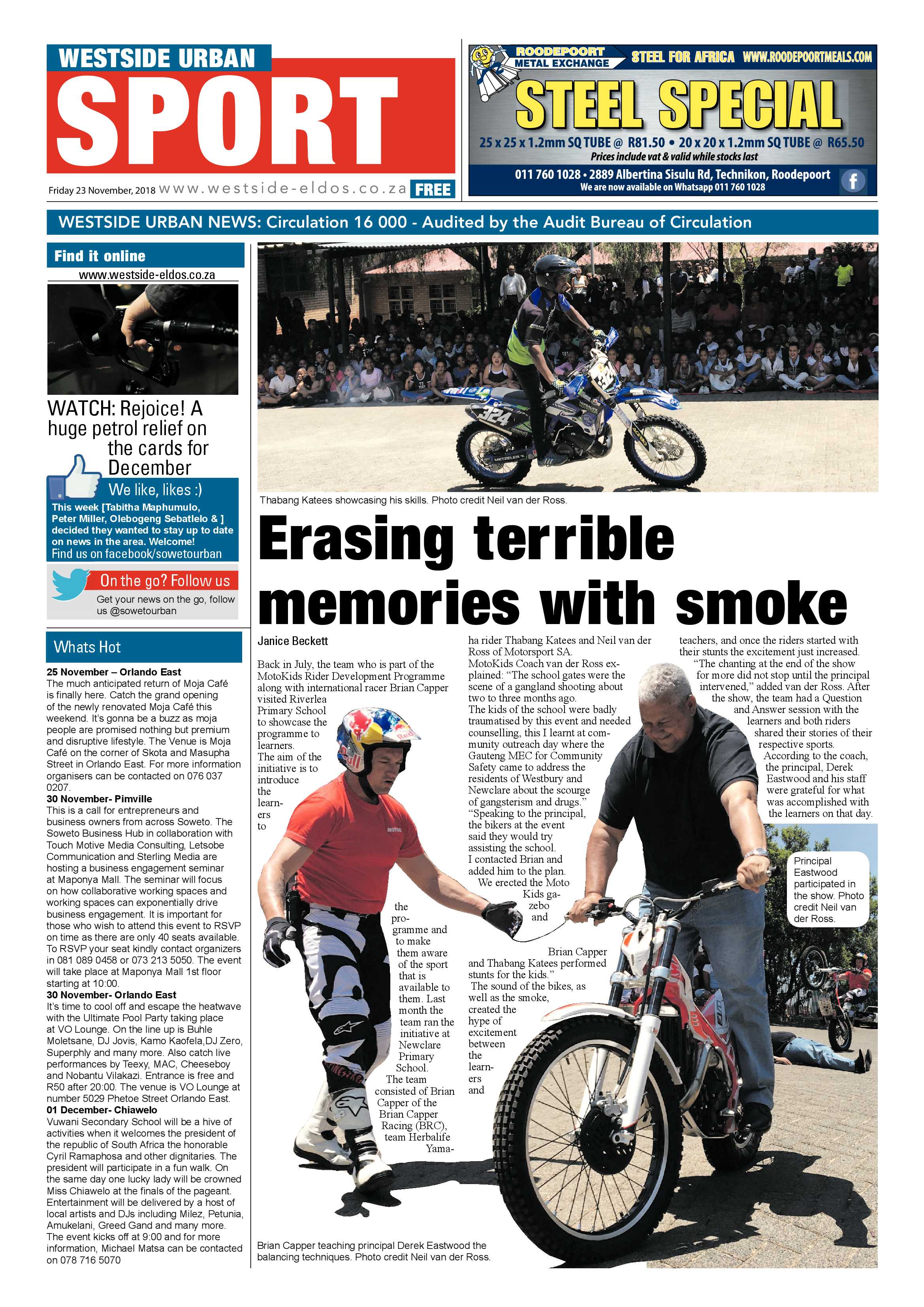 Westside – November 23, 2018 issue page 12