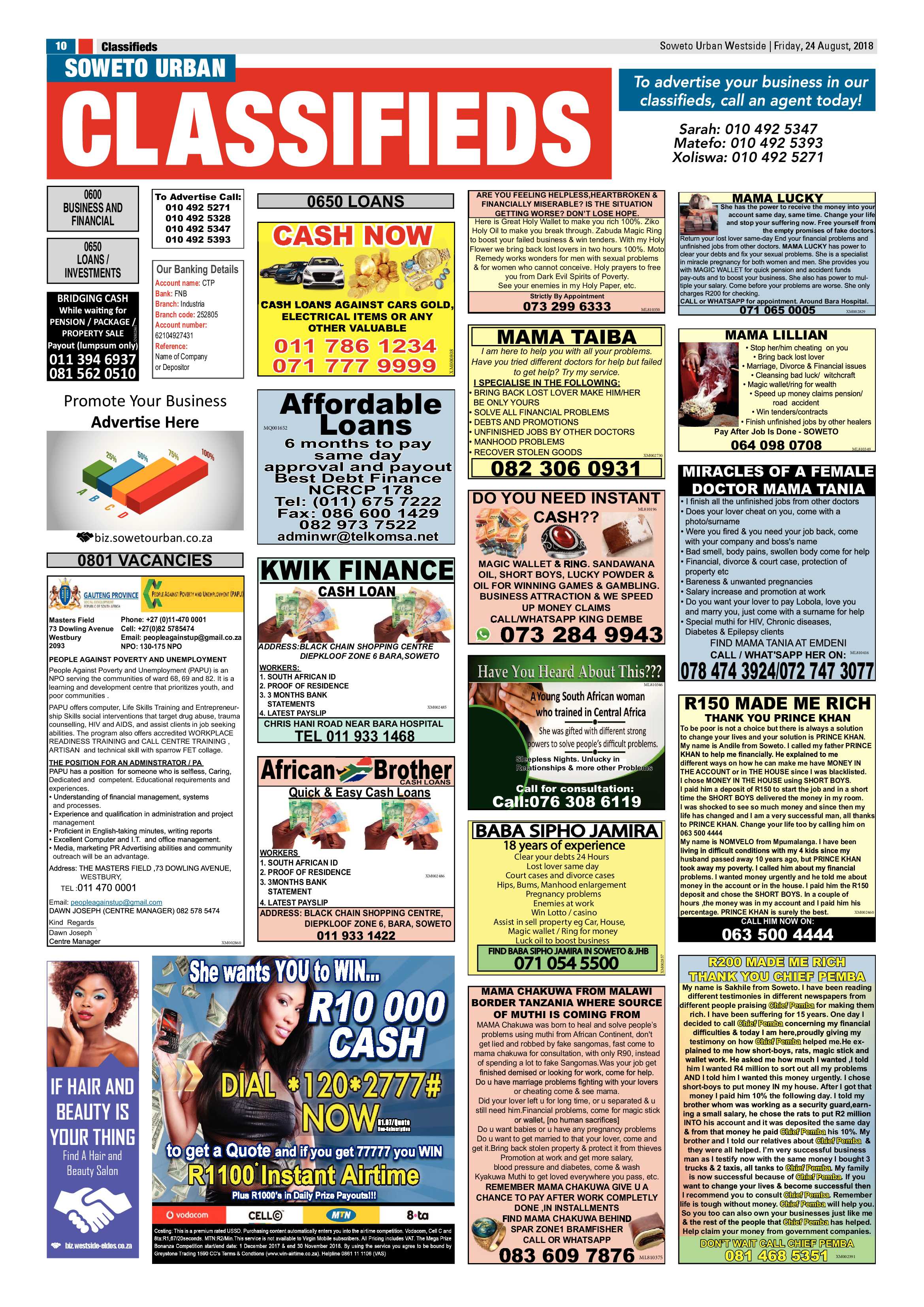 Westside – August 24, 2018 issue page 10