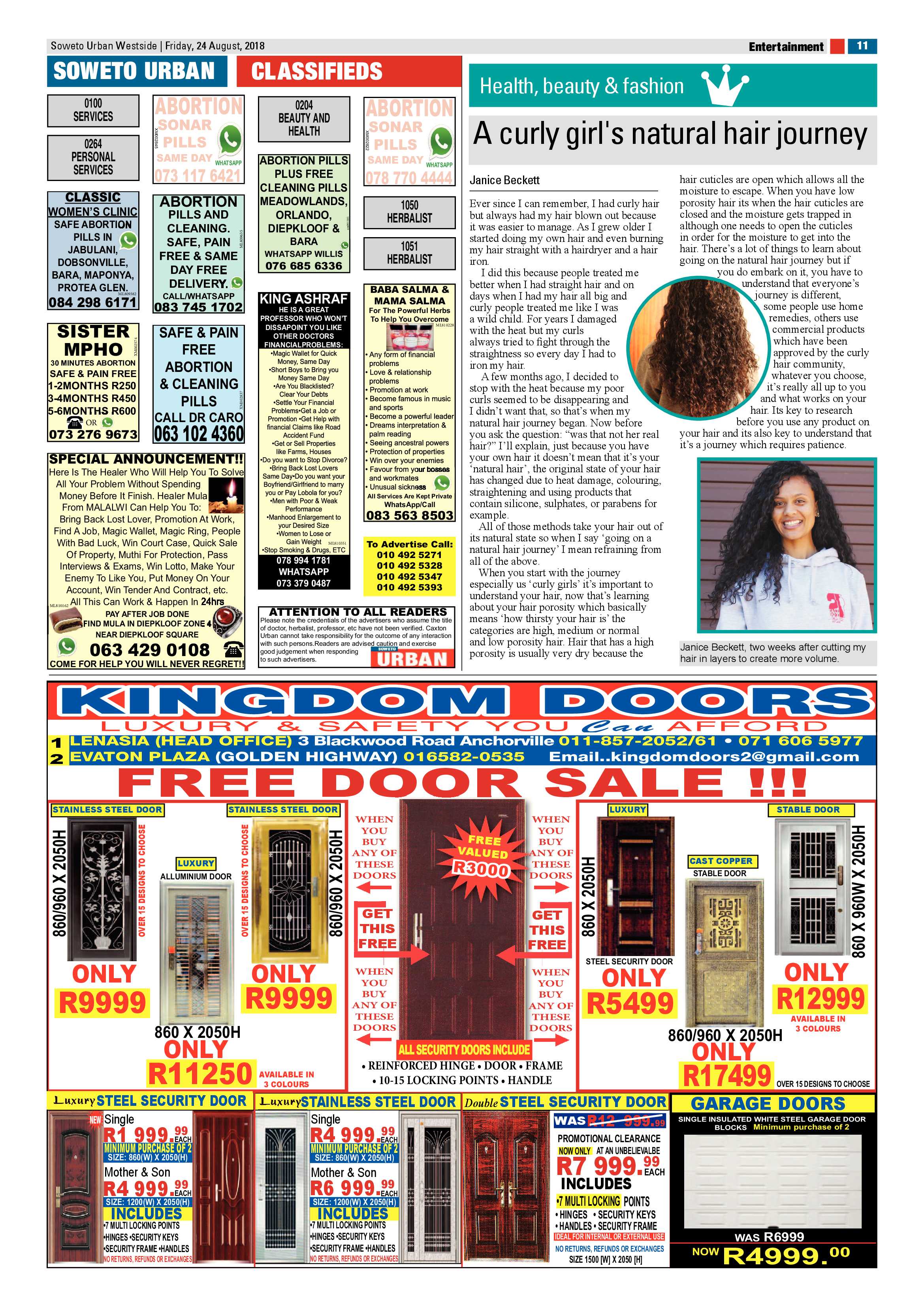 Westside – August 24, 2018 issue page 11