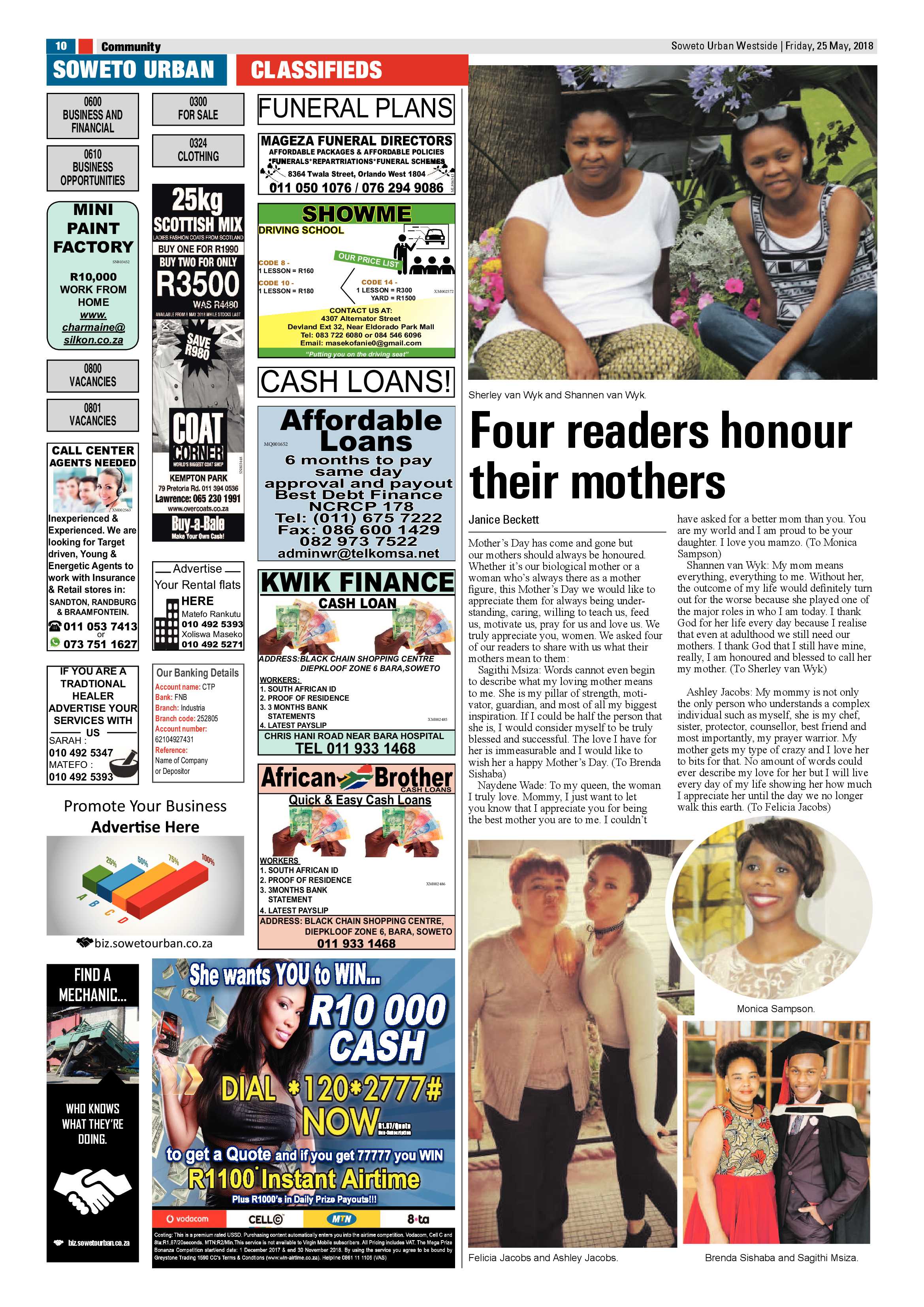 Westside – May 25, 2018 issue page 10