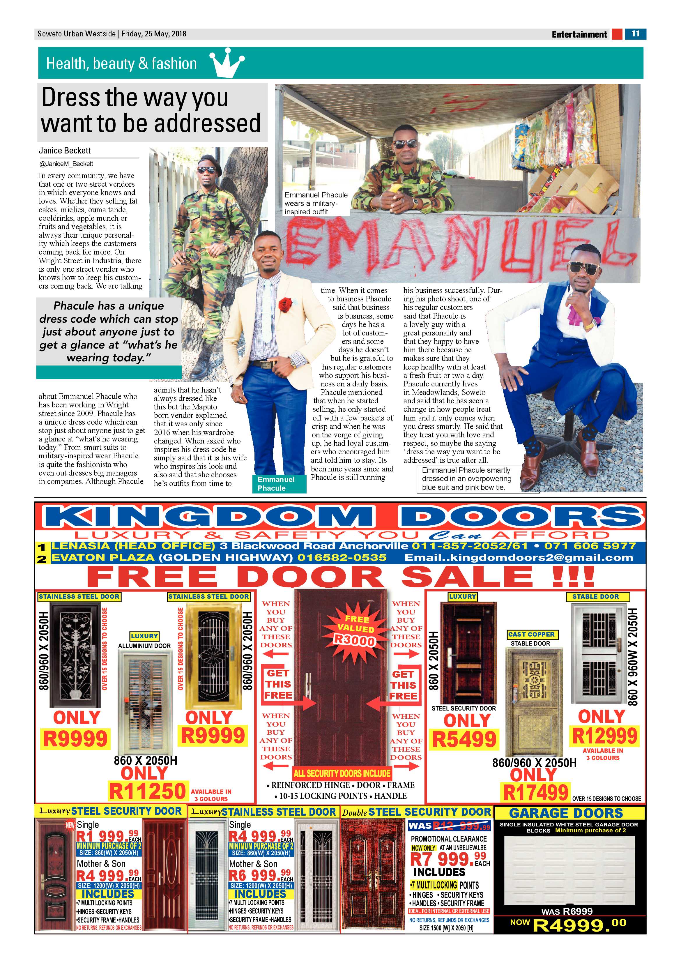 Westside – May 25, 2018 issue page 11