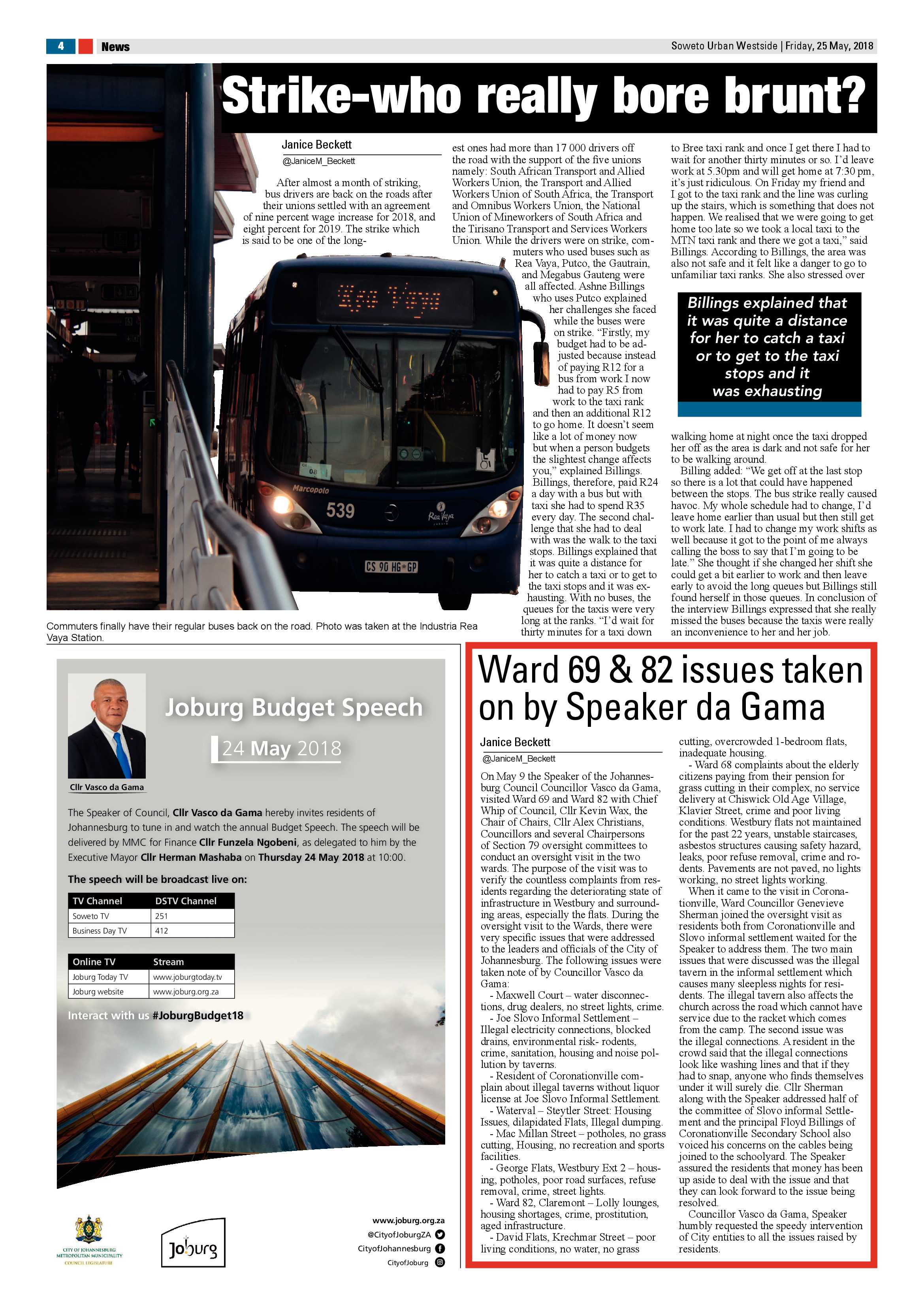 Westside – May 25, 2018 issue page 4