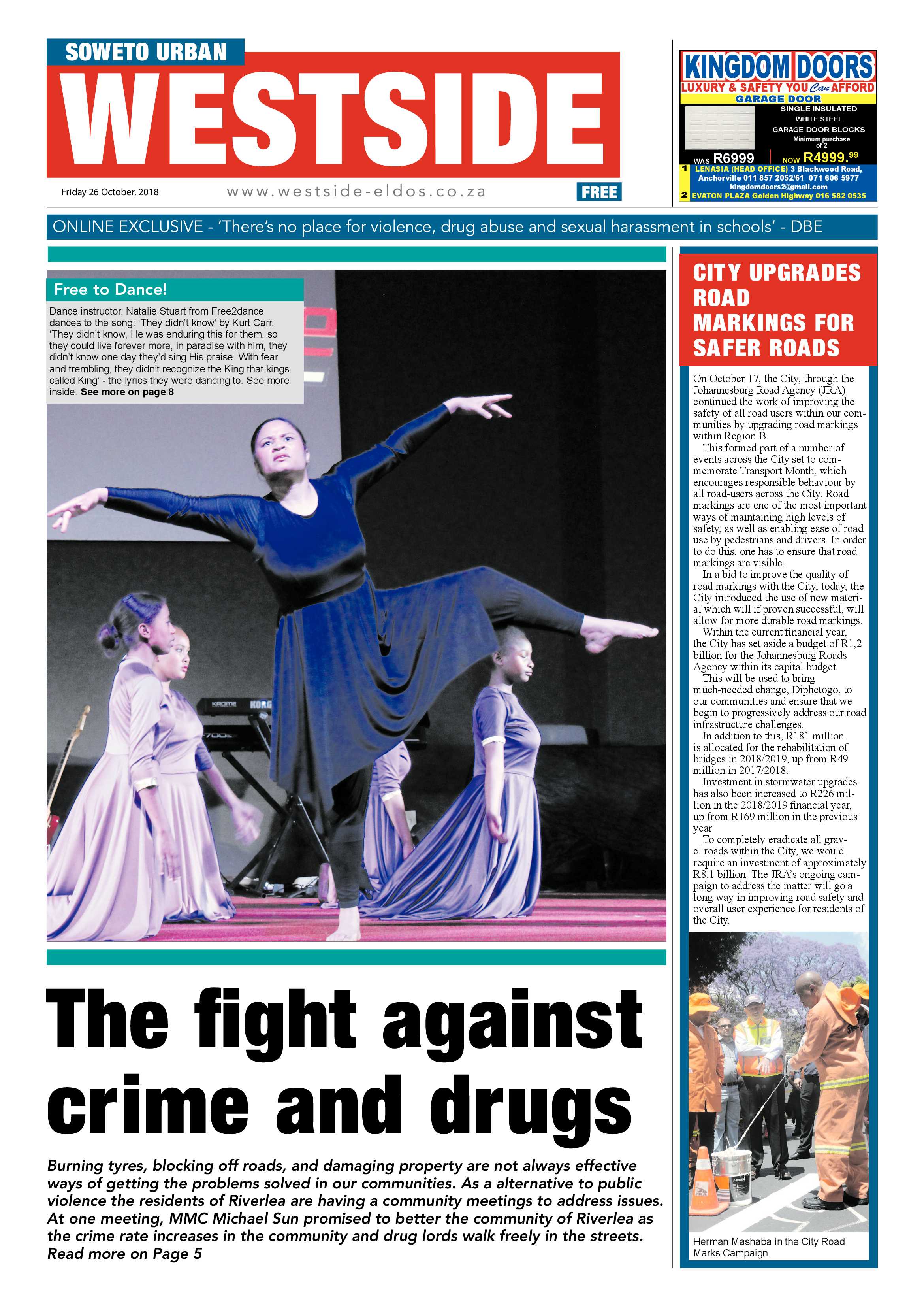 Westside – October 26, 2018 issue page 1