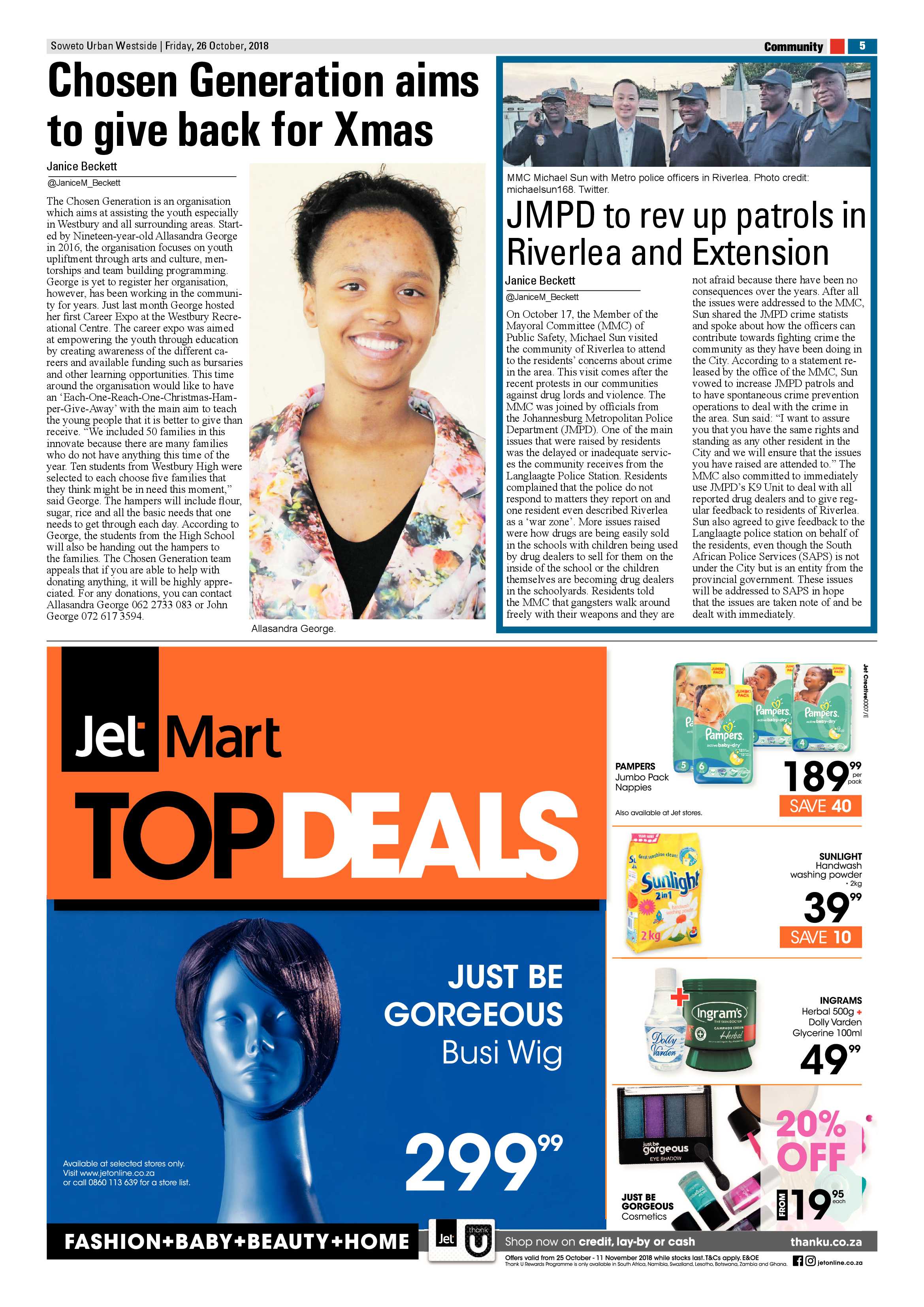 Westside – October 26, 2018 issue page 5