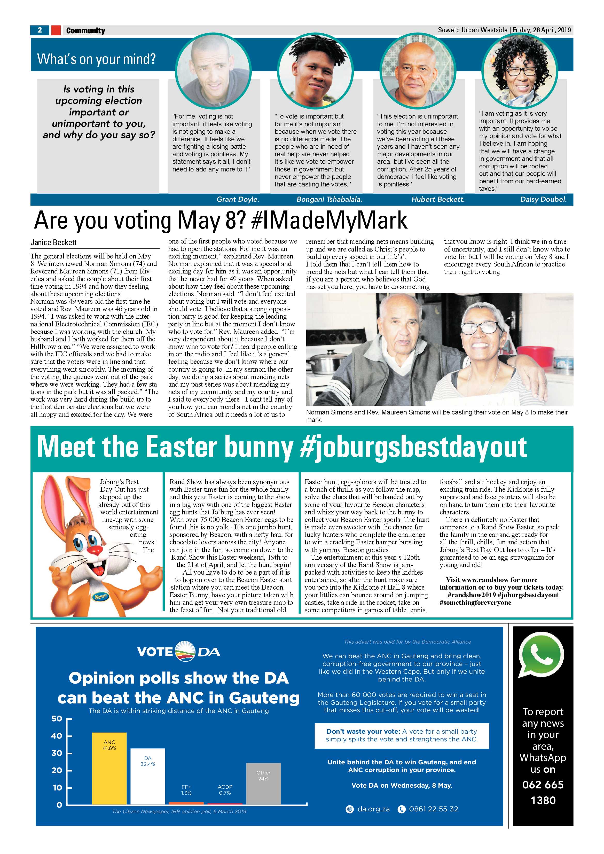 Westside News – April 26, 2019 page 2