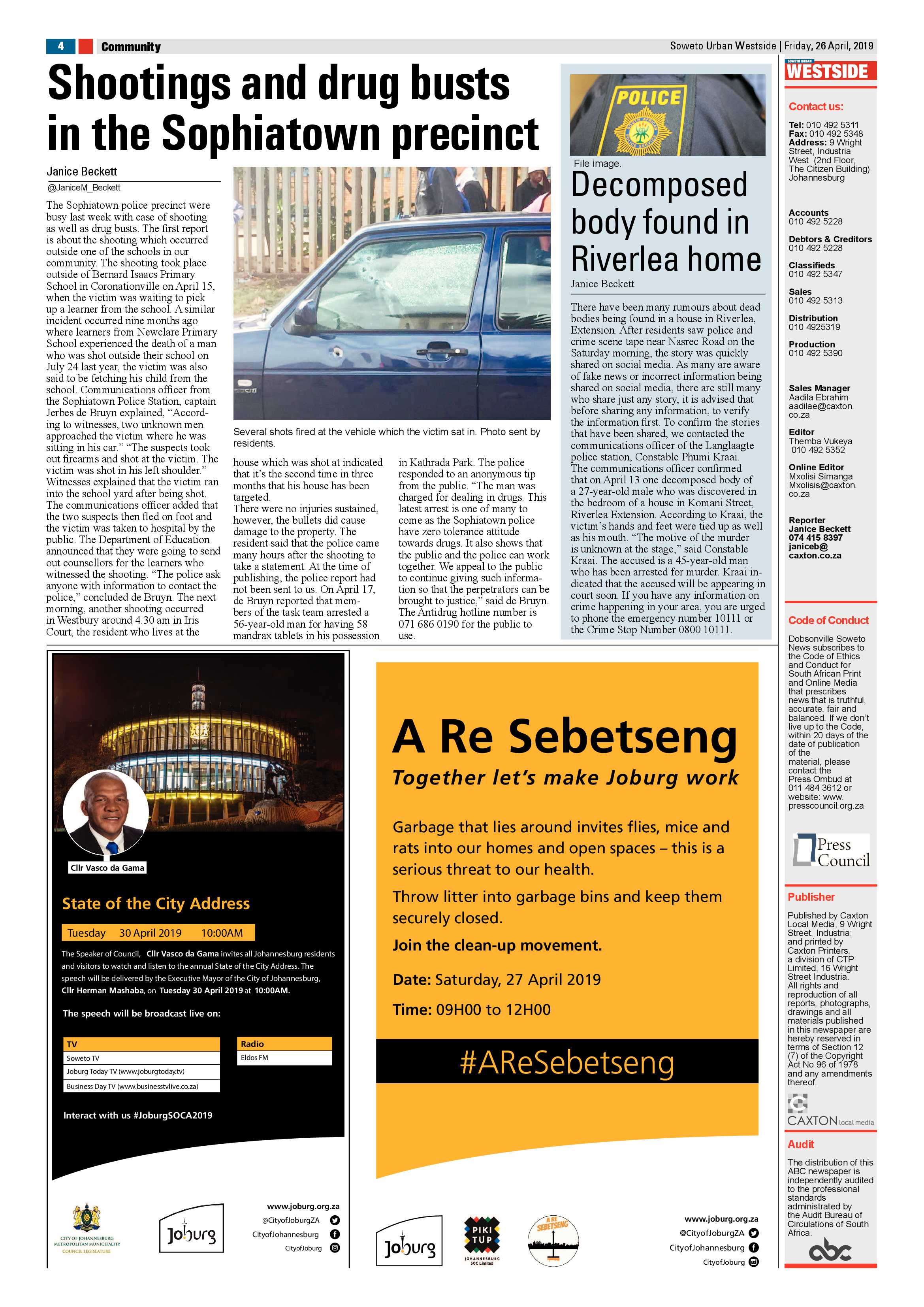 Westside News – April 26, 2019 page 4