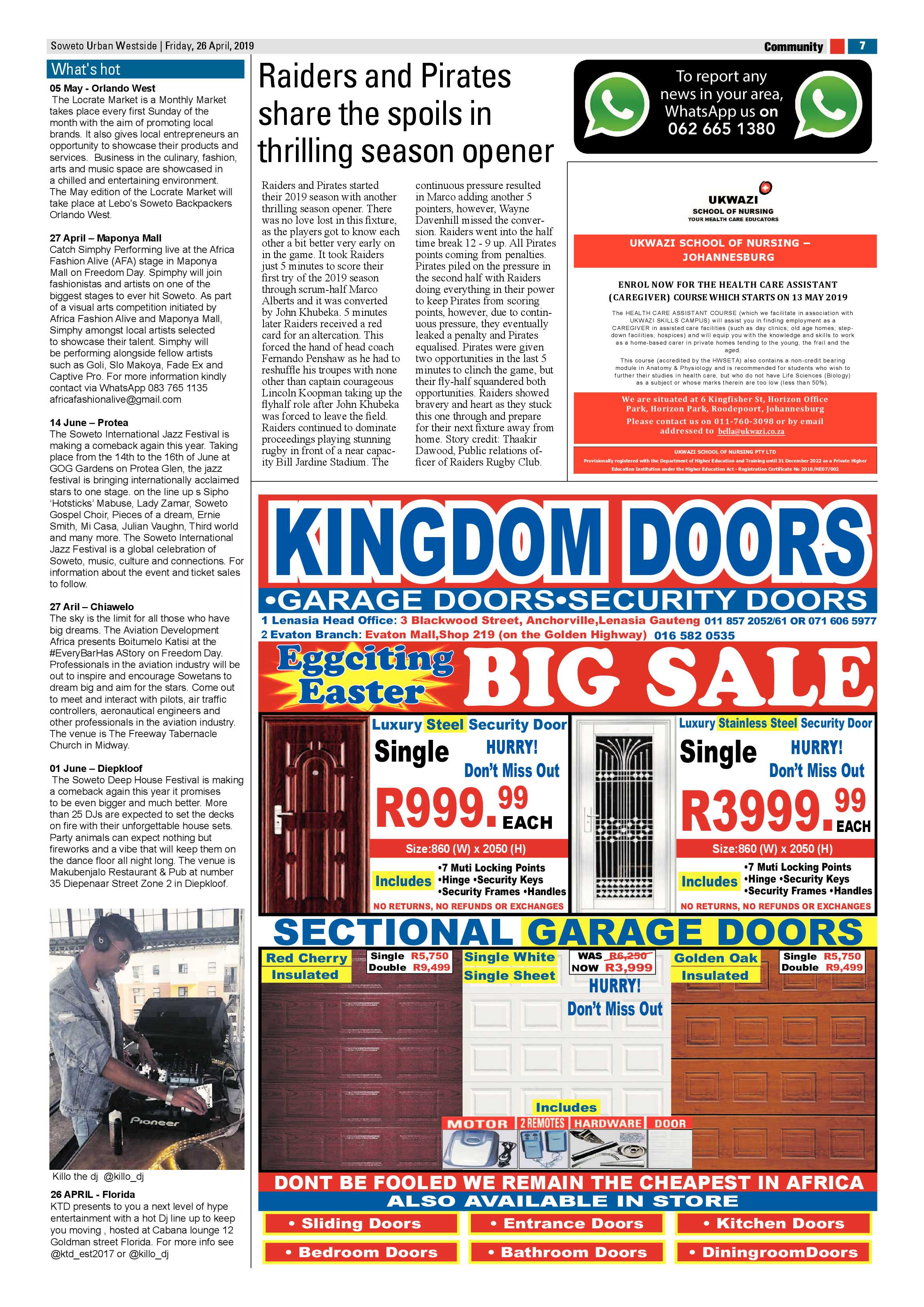 Westside News – April 26, 2019 page 7