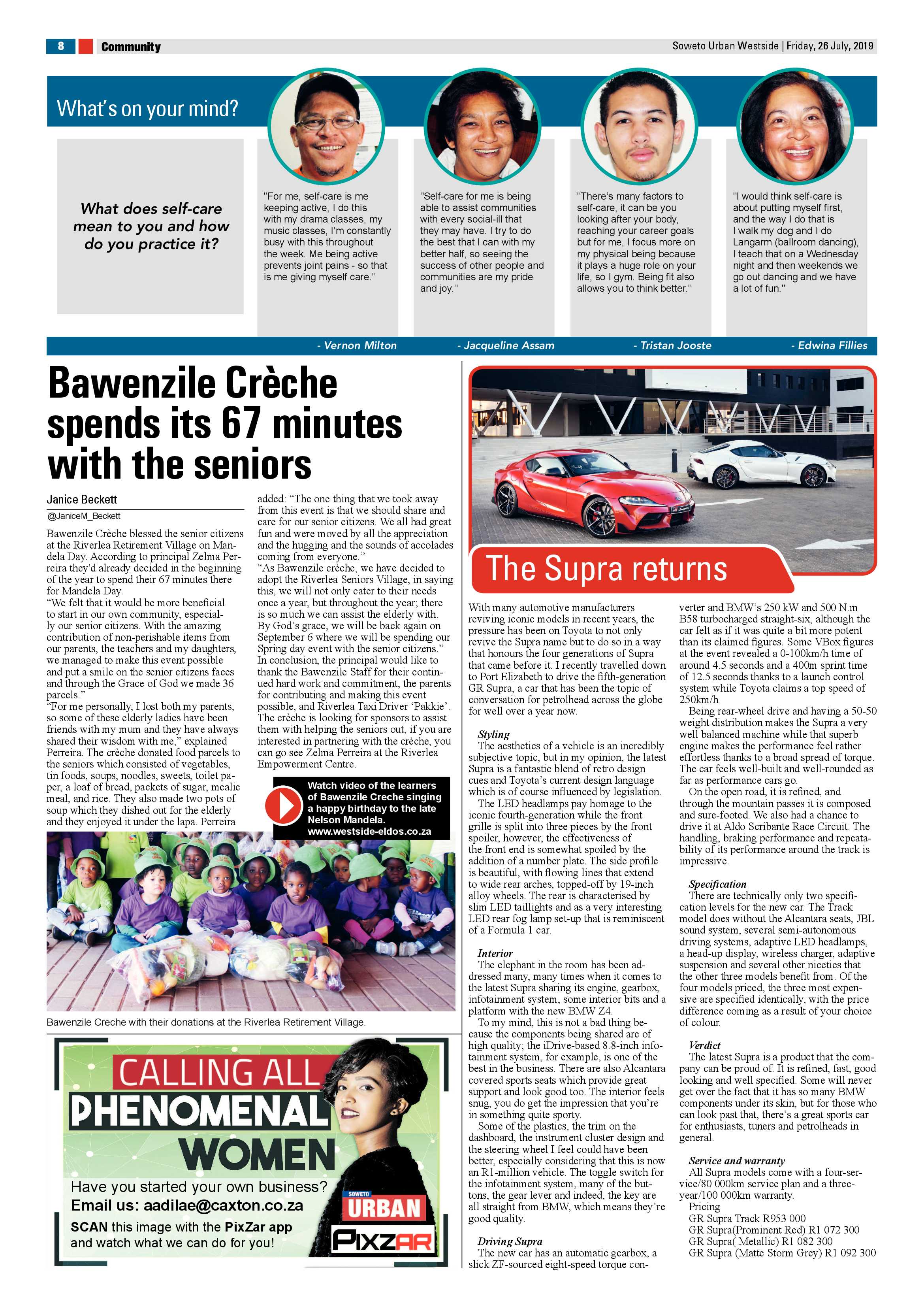 Westside News – July 26, 2019 page 8