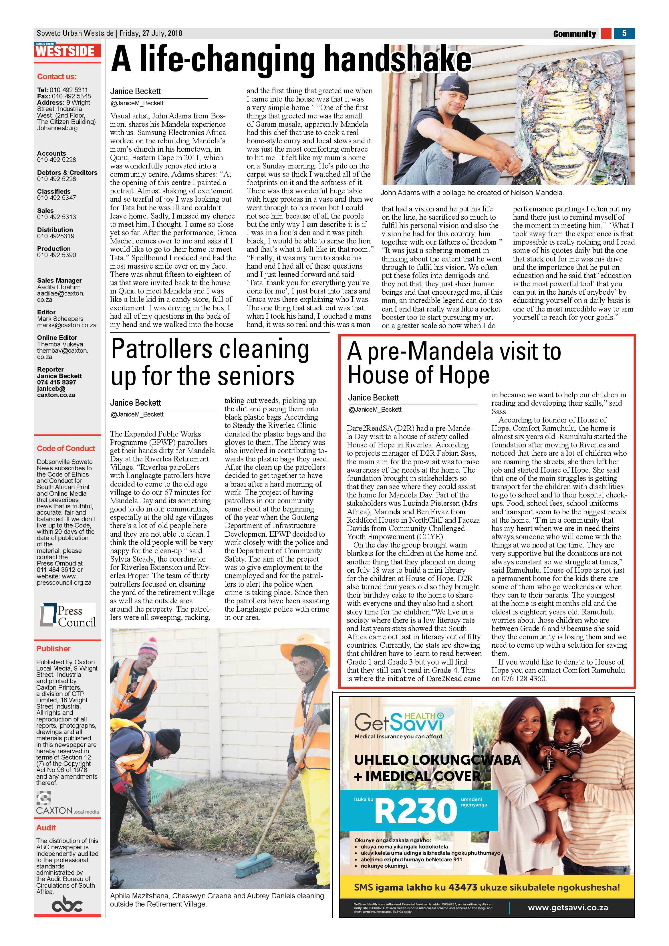 Westside – July 27, 2018 issue page 5