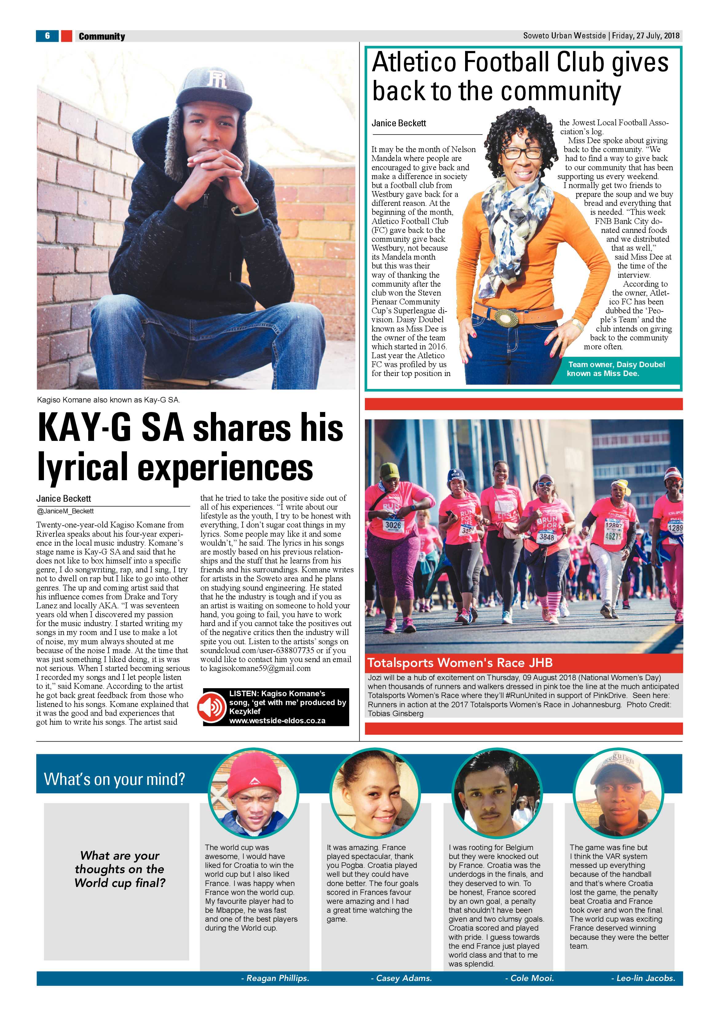 Westside – July 27, 2018 issue page 6
