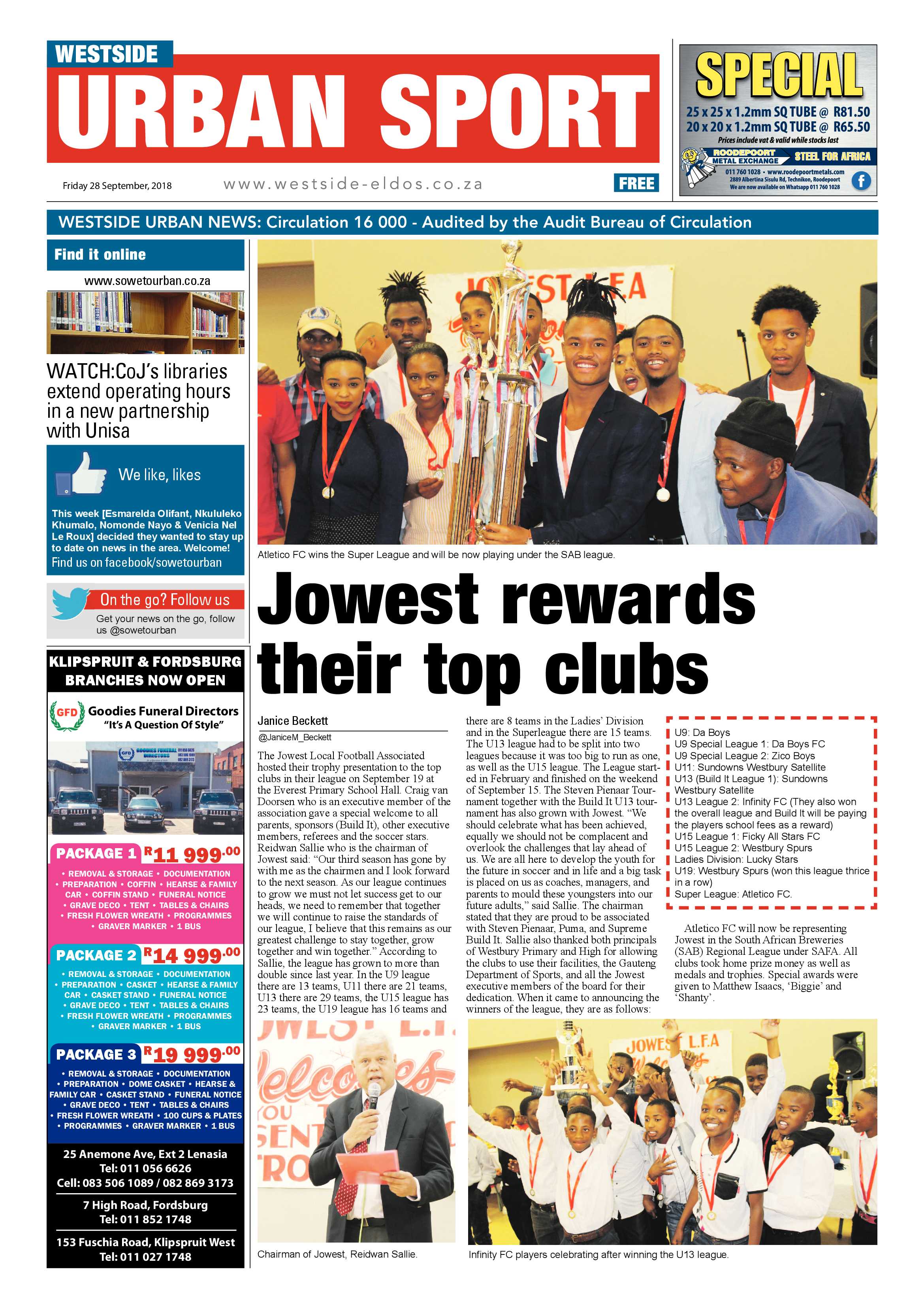 Westside – September 28, 2018 issue page 12