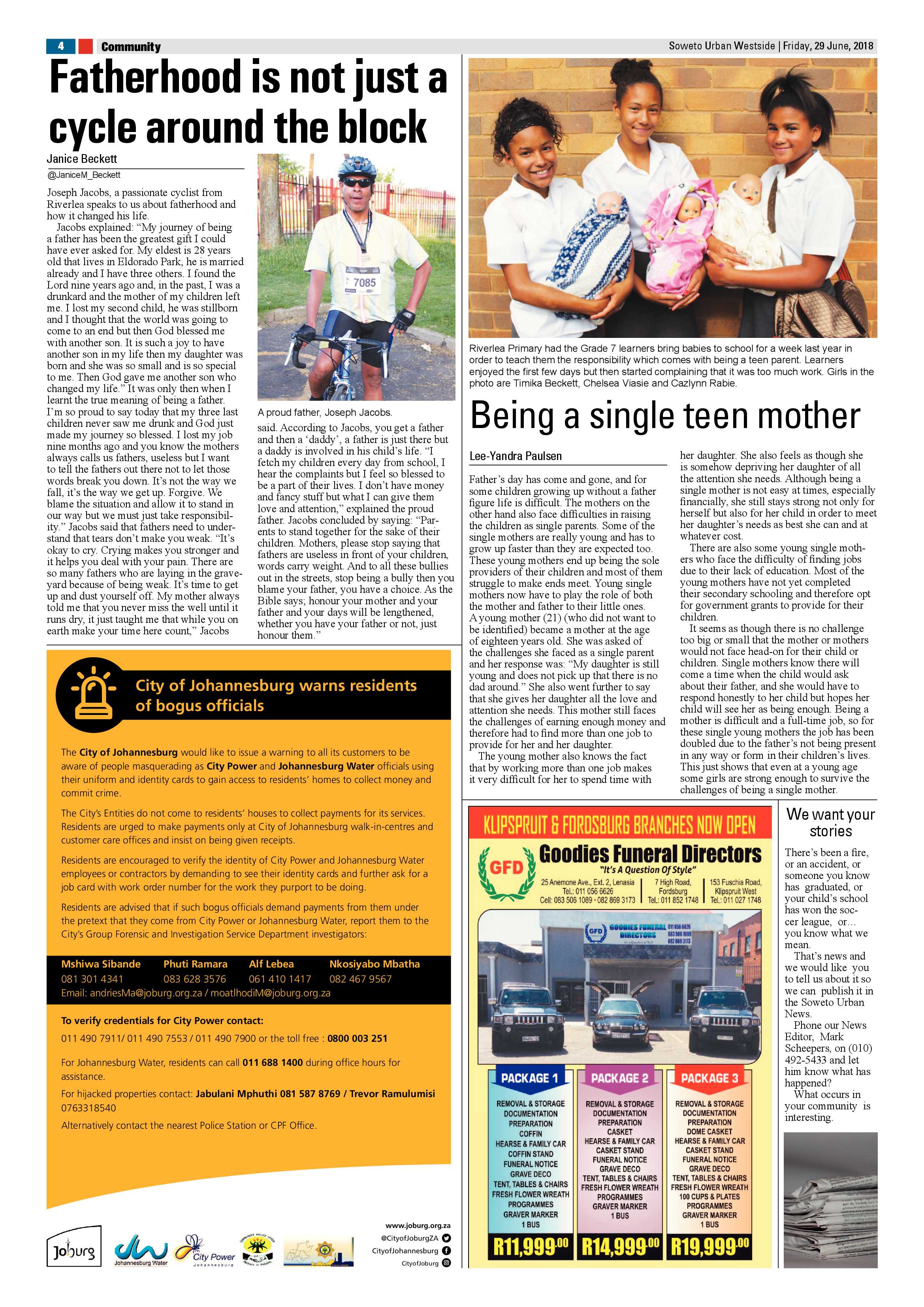 Westside – June 29, 2018 issue page 4