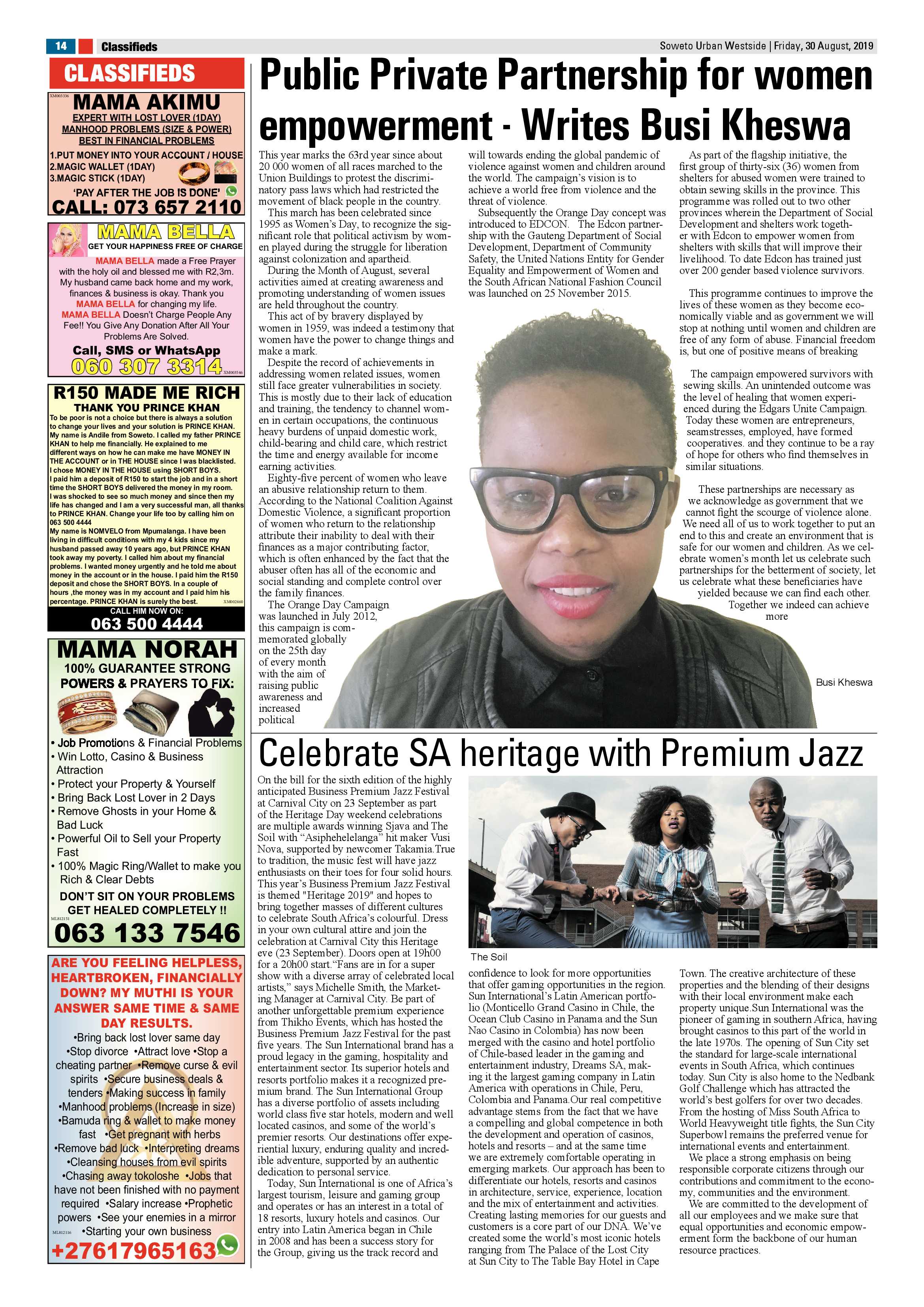 Westside News – August 30, 2019 page 14